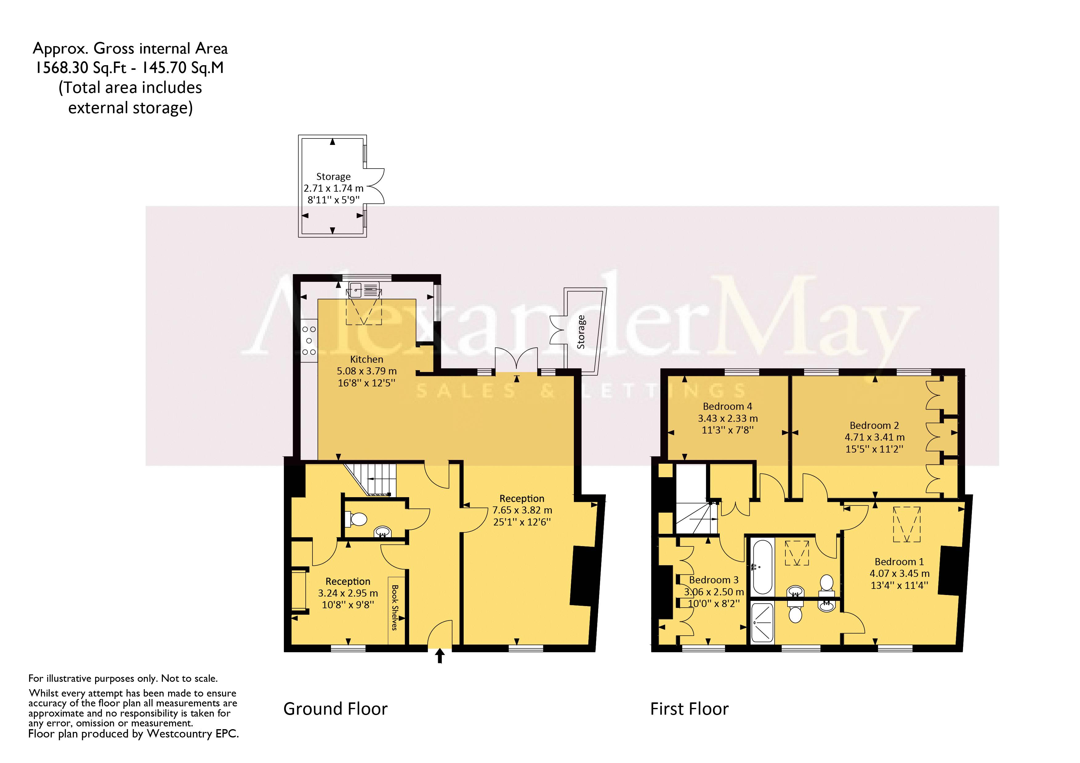 4 bed house for sale in Long Ashton Road, Bristol - Property Floorplan