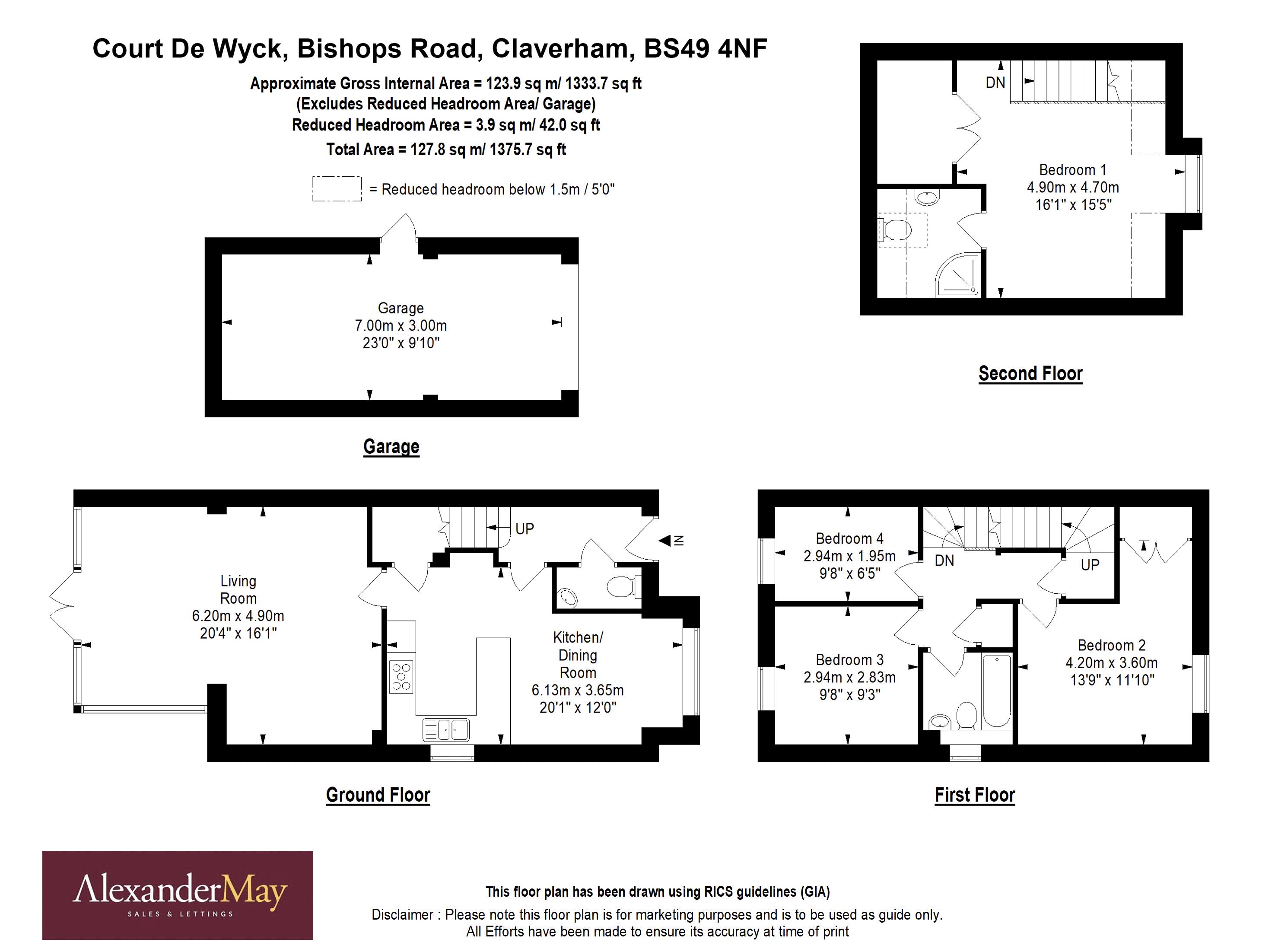 4 bed house for sale in Bishops Road, Bristol - Property Floorplan