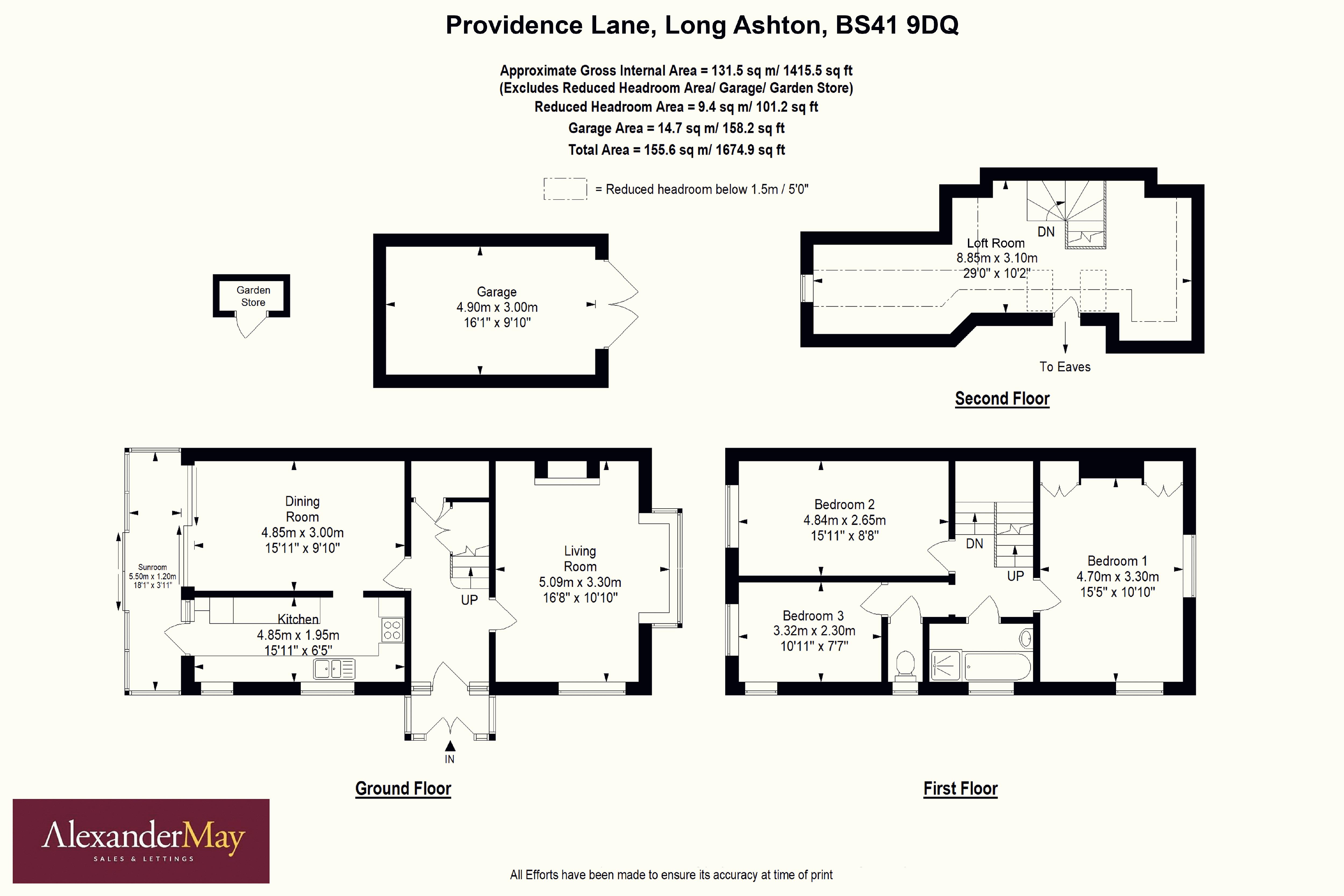 3 bed house for sale in Providence Lane, Bristol - Property Floorplan