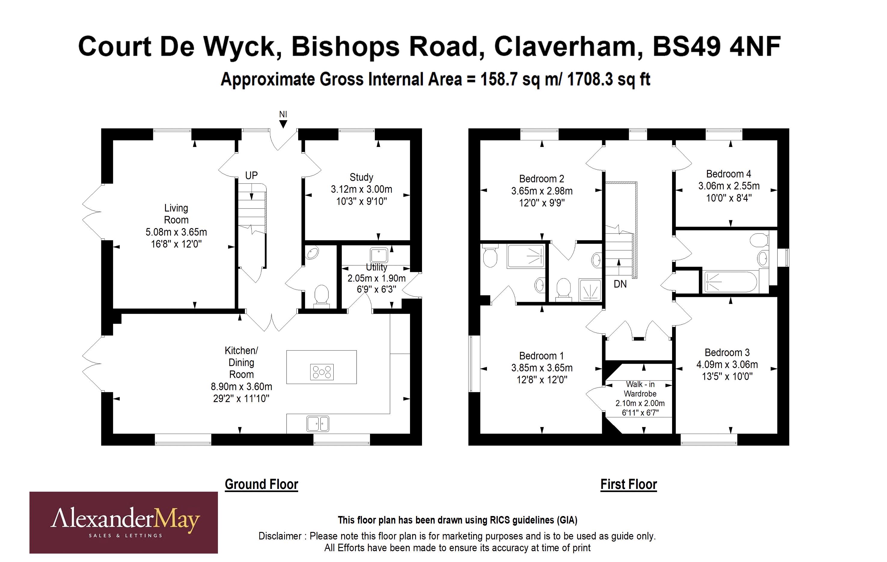 4 bed house for sale in Bishops Road, Bristol - Property Floorplan