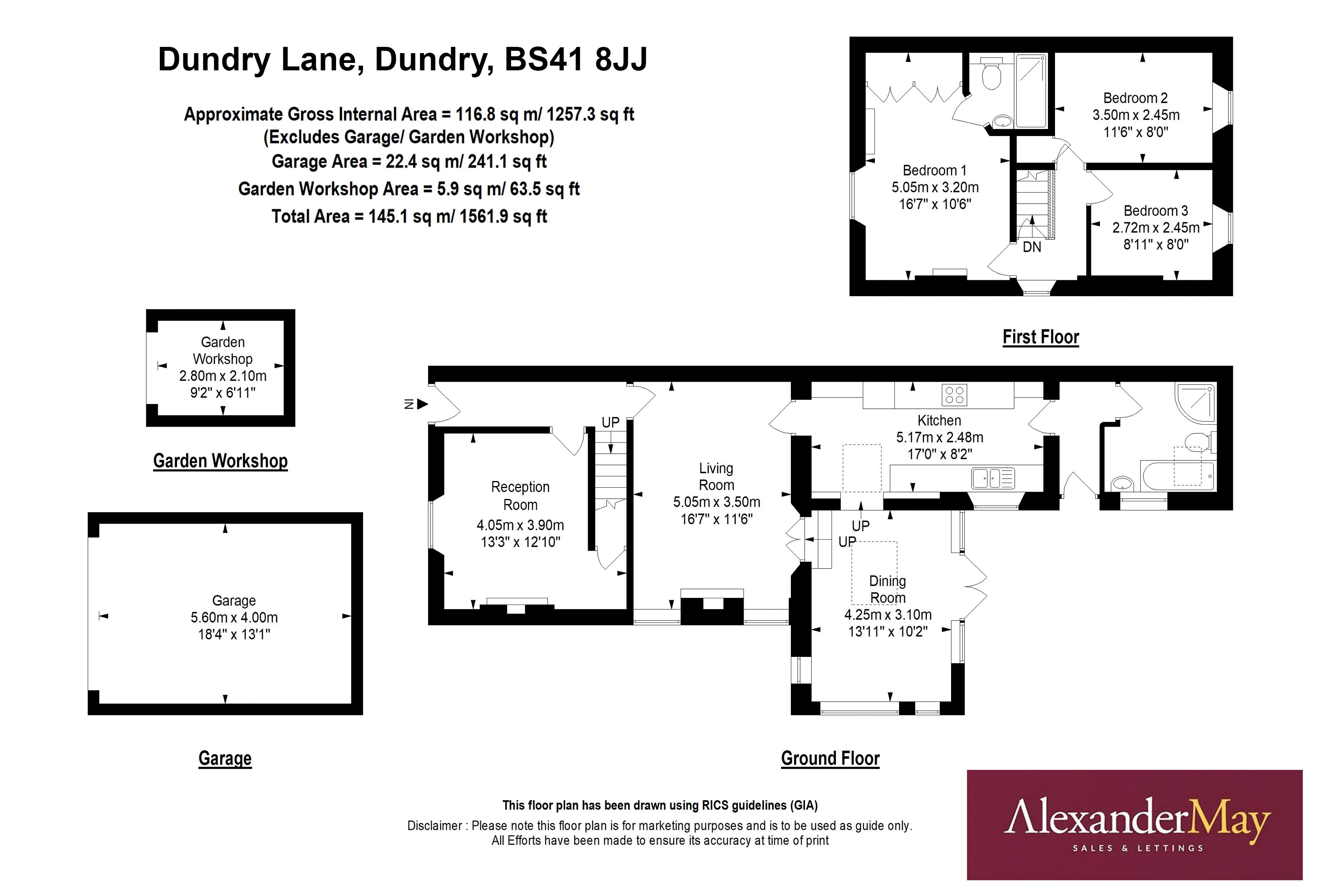 3 bed house for sale in Dundry Lane, Bristol - Property Floorplan