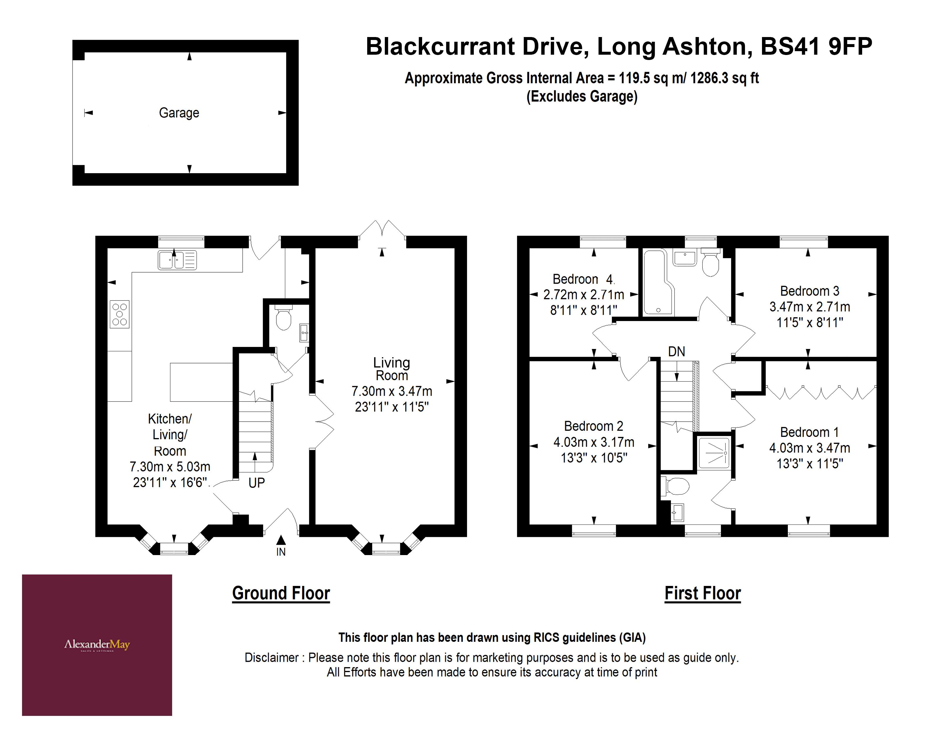 4 bed house for sale in Blackcurrant Drive, Bristol - Property Floorplan