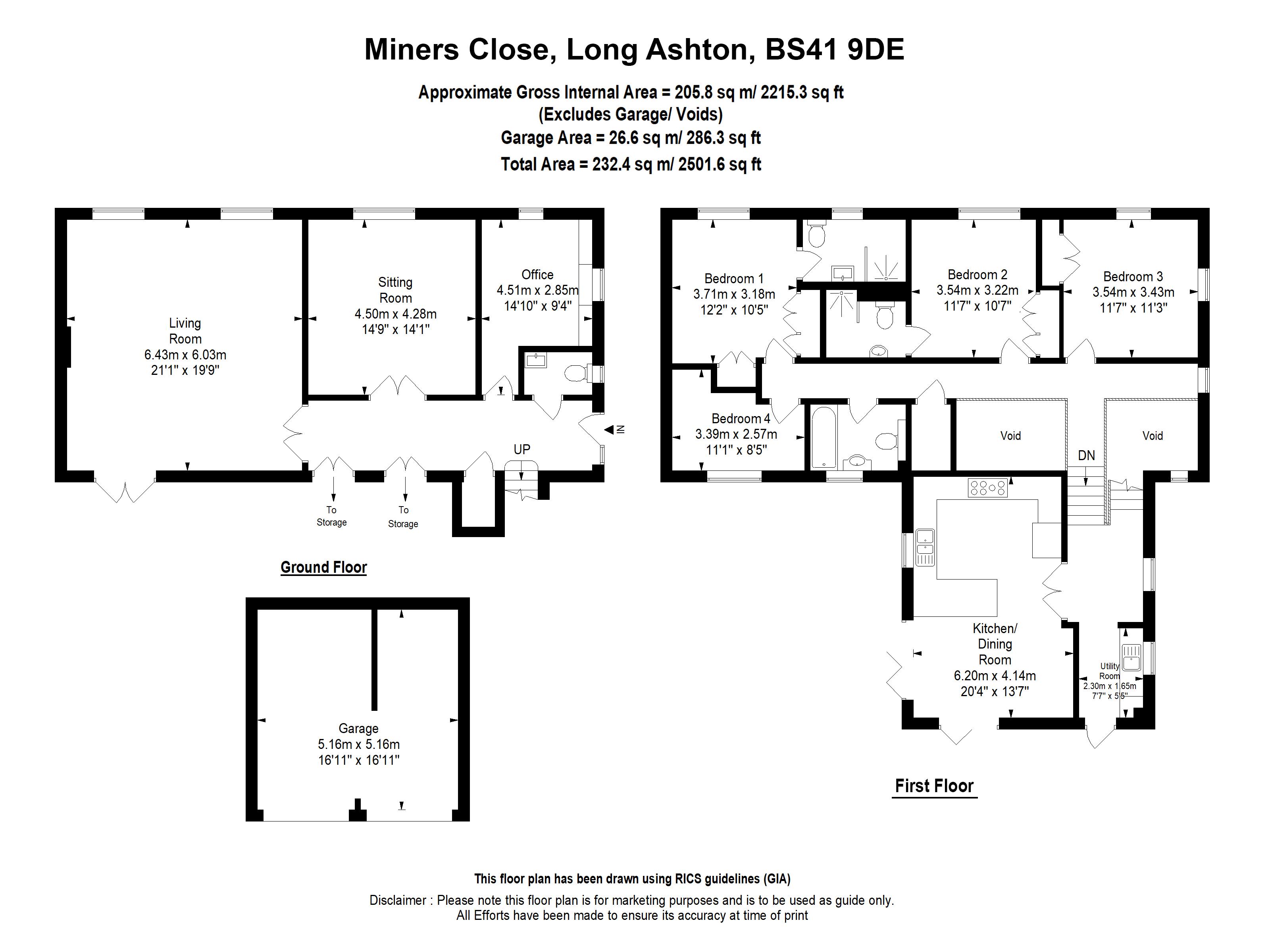 4 bed house for sale in Miners Close, Bristol - Property Floorplan