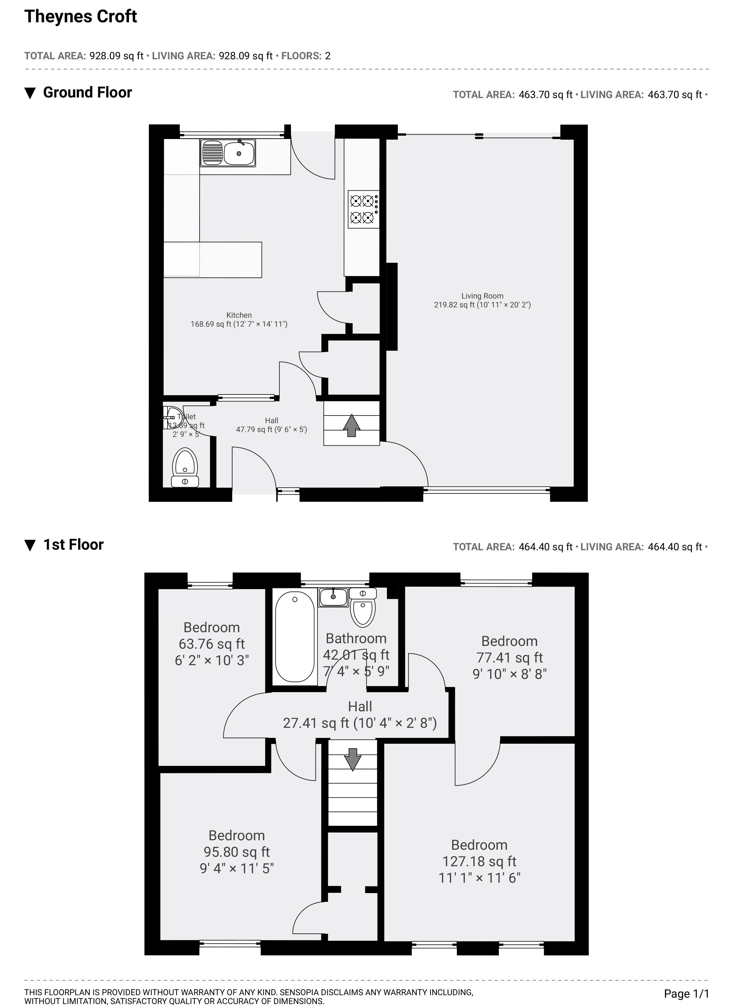 4 bed house for sale in Theynes Croft, Bristol - Property Floorplan