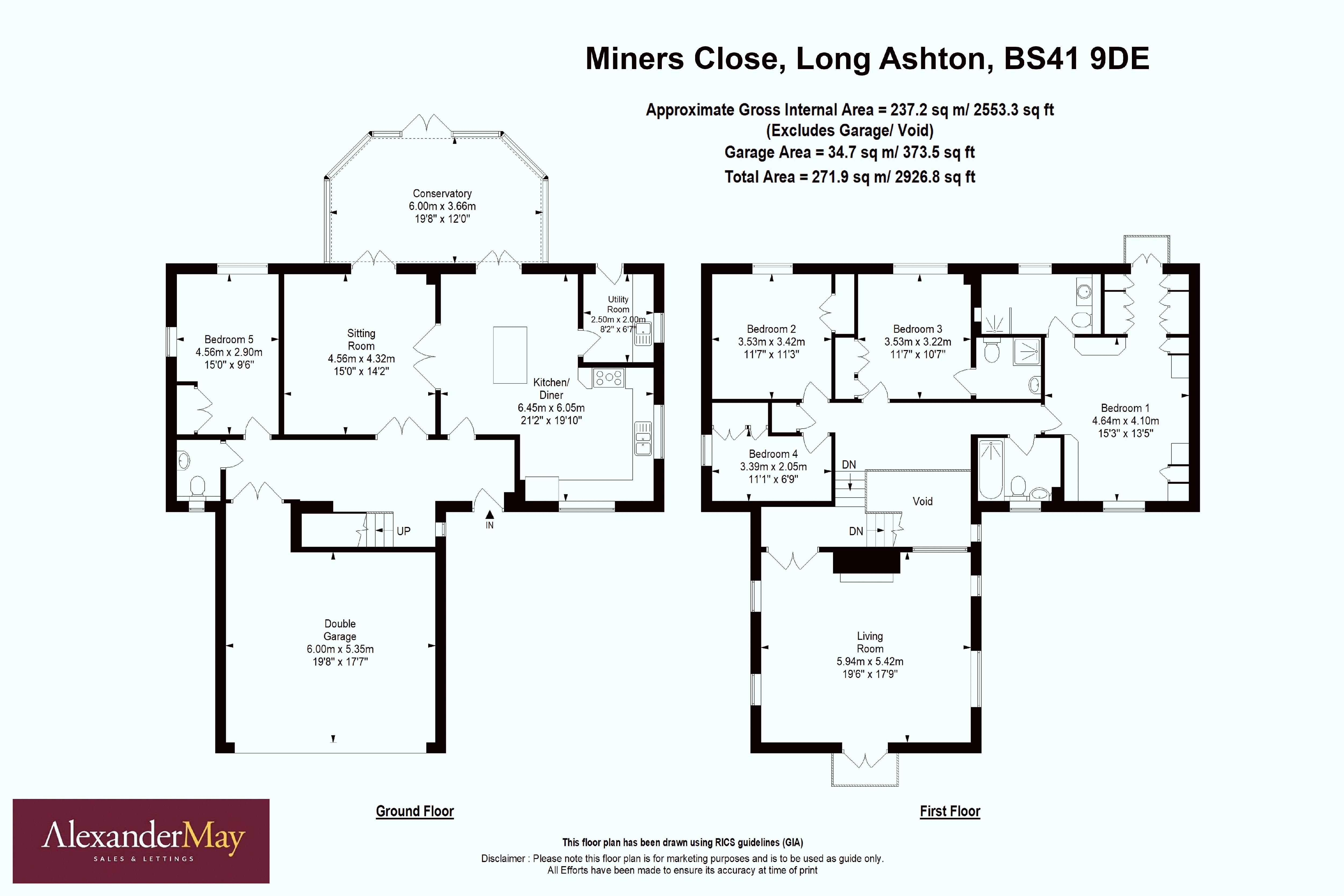5 bed house for sale in Miners Close, Bristol - Property Floorplan