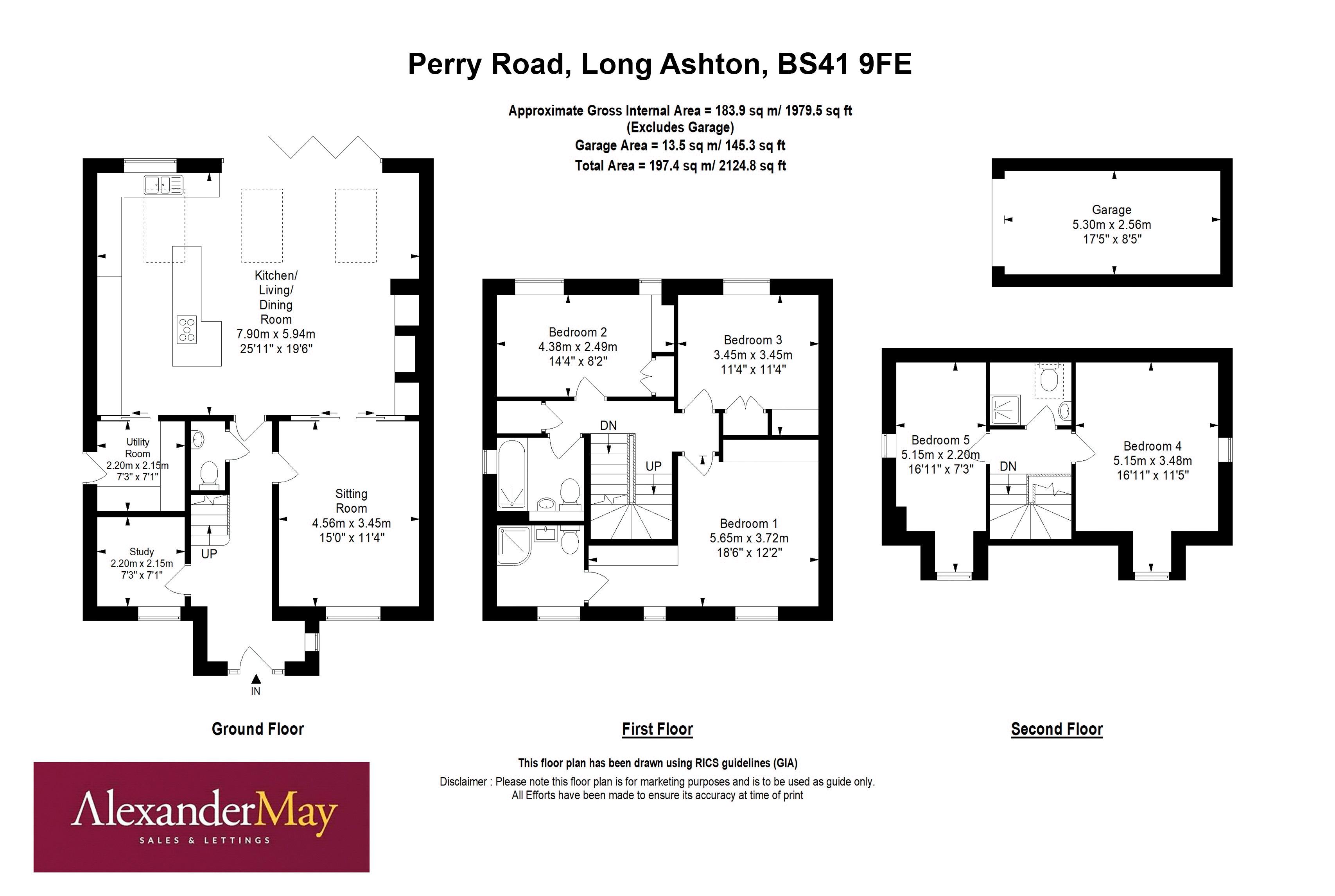 5 bed house for sale in Perry Road, Bristol - Property Floorplan