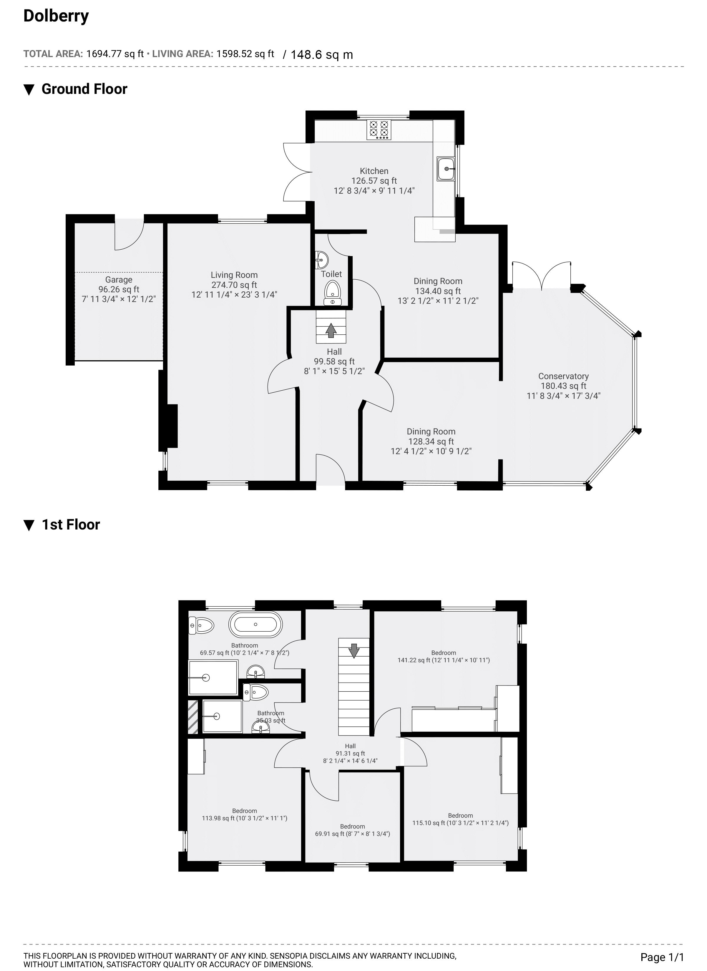 4 bed house for sale in Broad Oak Hill, Bristol - Property Floorplan