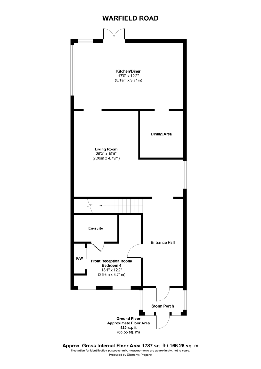 3 bed semi-detached house for sale in Warfield Road, Feltham - Property Floorplan