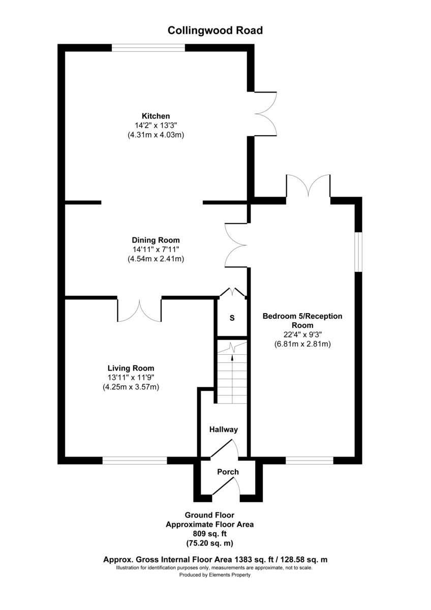 5 bed semi-detached house for sale in Collingwood Road, Uxbridge - Property Floorplan