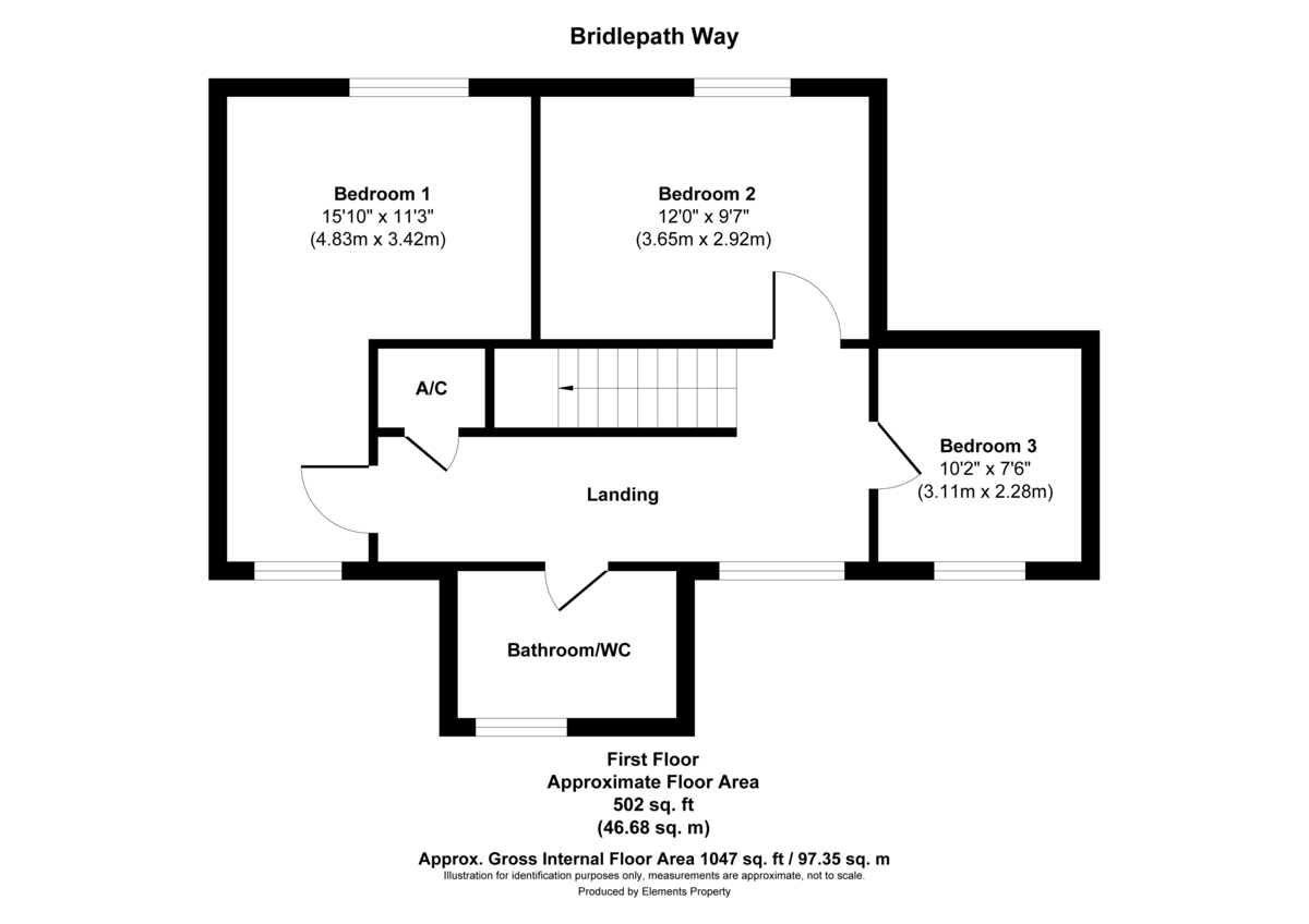 3 bed semi-detached house for sale in Bridlepath Way, Feltham - Property Floorplan