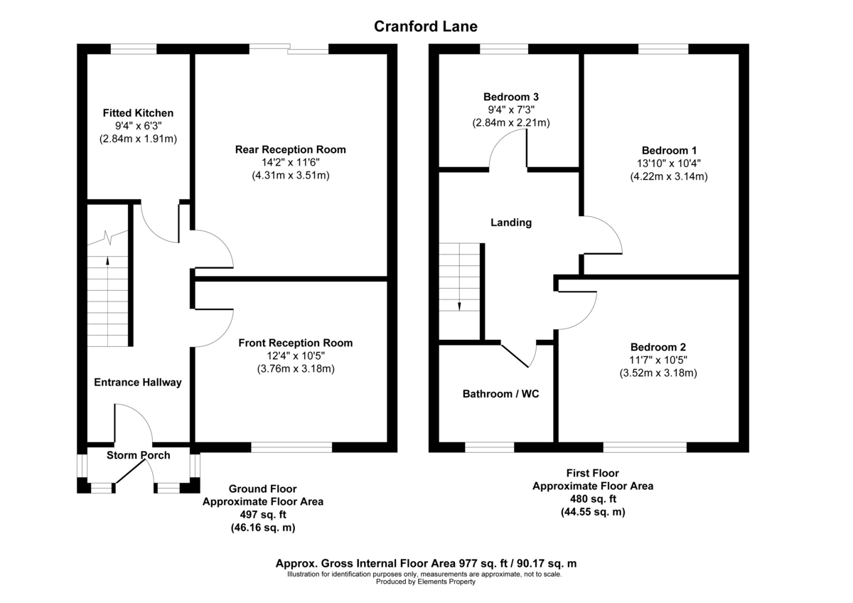 3 bed semi-detached house for sale in Cranford Lane, Hounslow - Property floorplan