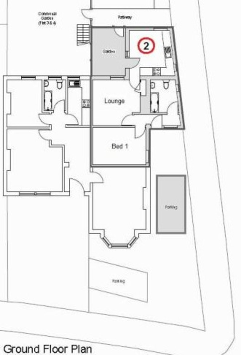 1 bed ground floor flat to rent in Station Road, Sidcup, DA15 7DR - Property floorplan