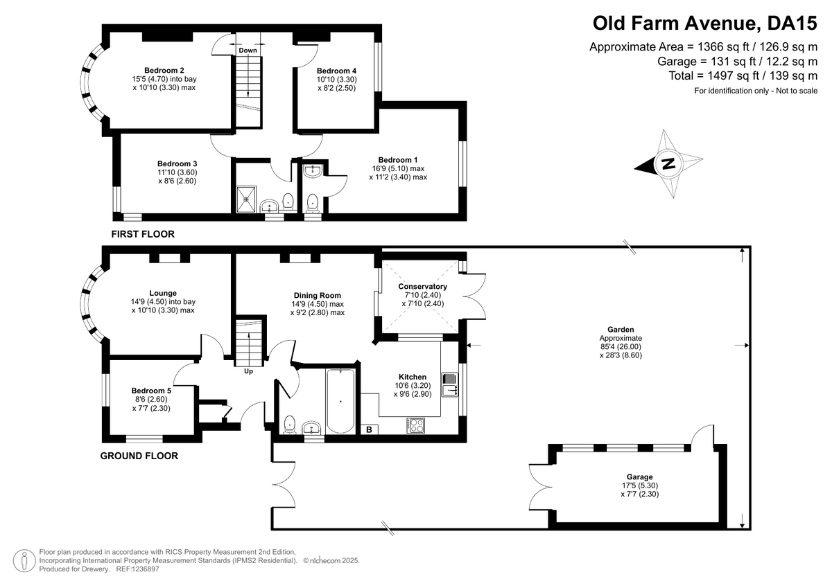 5 bed semi-detached house for sale in Old Farm Avenue, Sidcup - Property Floorplan