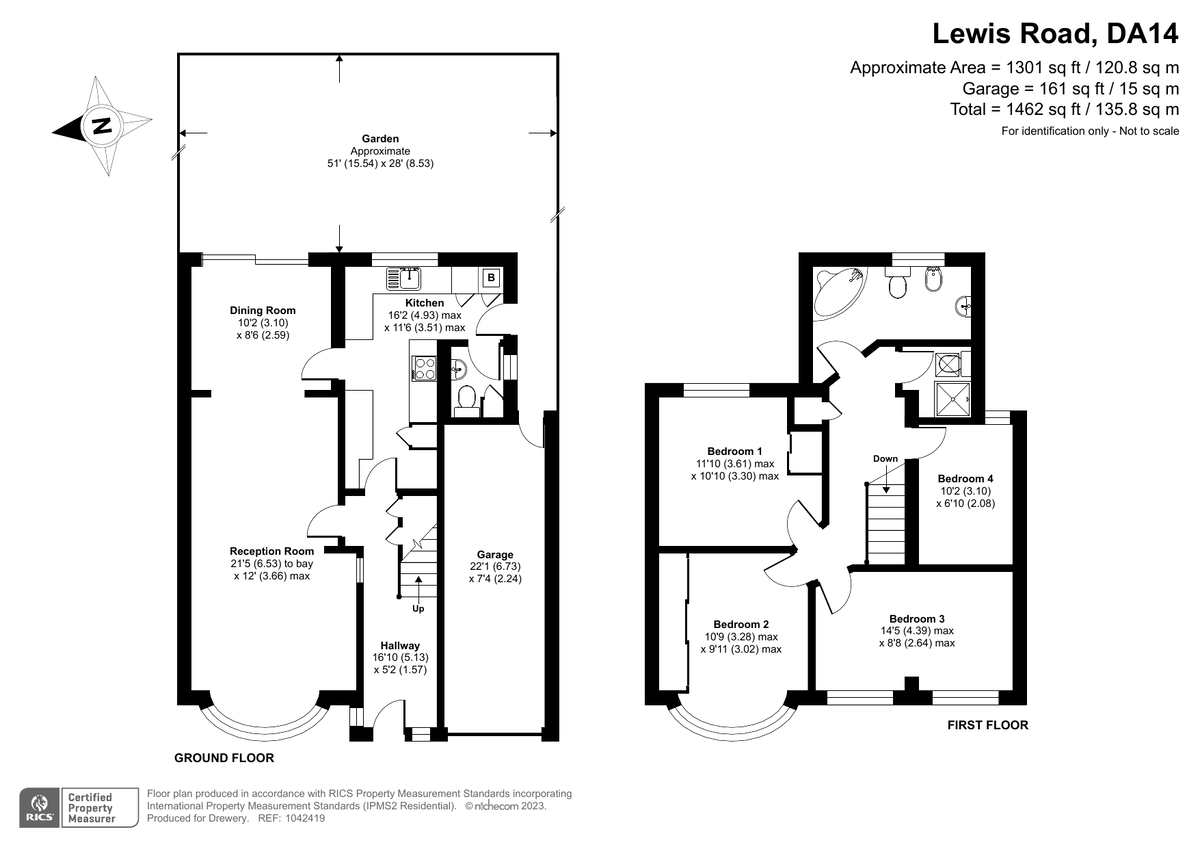 4 bed semi-detached house for sale in Lewis Road, Sidcup - Property Floorplan