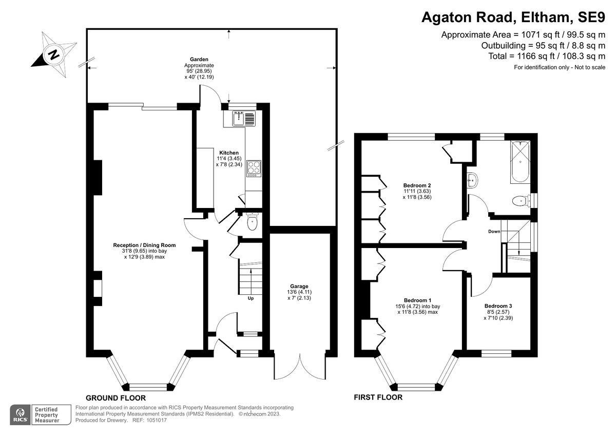 3 bed semi-detached house for sale in Agaton Road, London - Property Floorplan