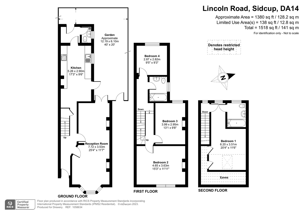 4 bed semi-detached house for sale in Lincoln Road, Sidcup - Property Floorplan