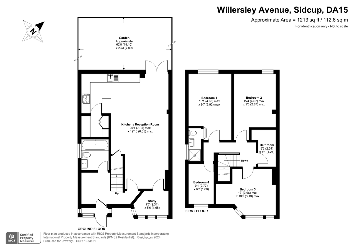 4 bed semi-detached house for sale in Willersley Avenue, Sidcup - Property Floorplan