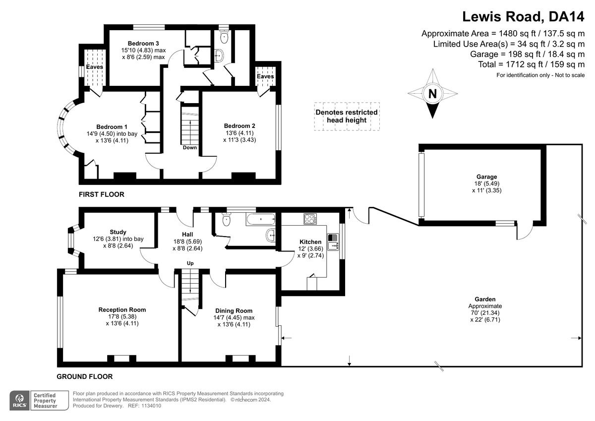 4 bed semi-detached house for sale in Lewis Road, Sidcup - Property Floorplan