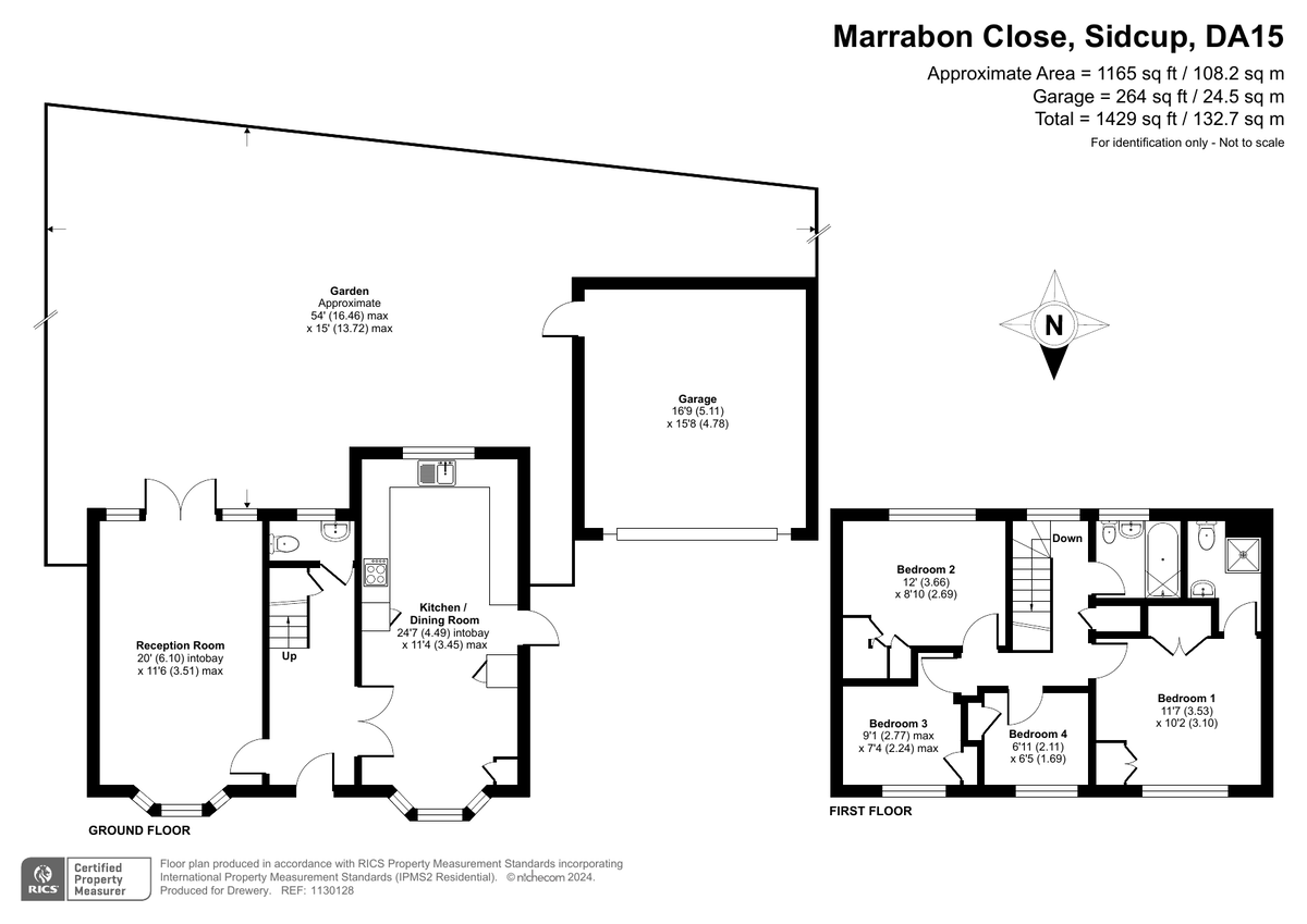 4 bed detached house for sale in Marrabon Close, Sidcup - Property Floorplan