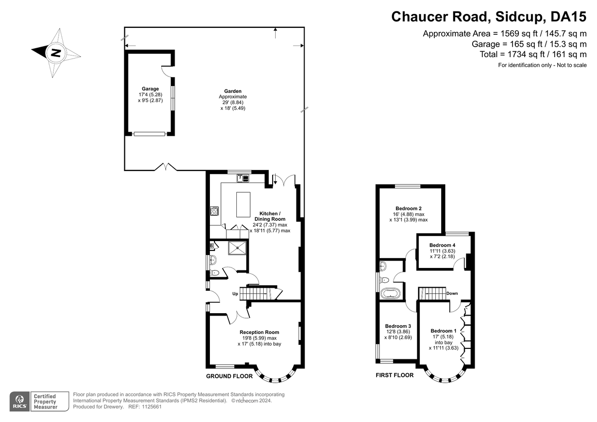 4 bed semi-detached house for sale in Chaucer Road, Sidcup - Property Floorplan