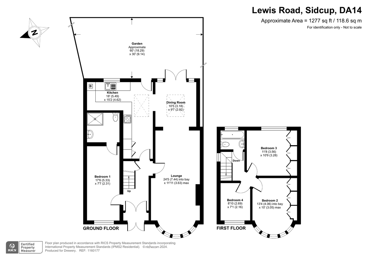 4 bed semi-detached house for sale in Lewis Road, Sidcup - Property Floorplan