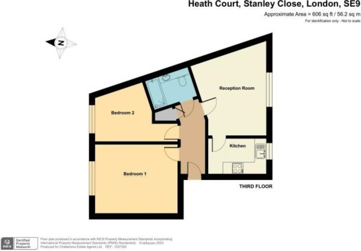 2 bed apartment to rent in Stanley Close, London - Property Floorplan