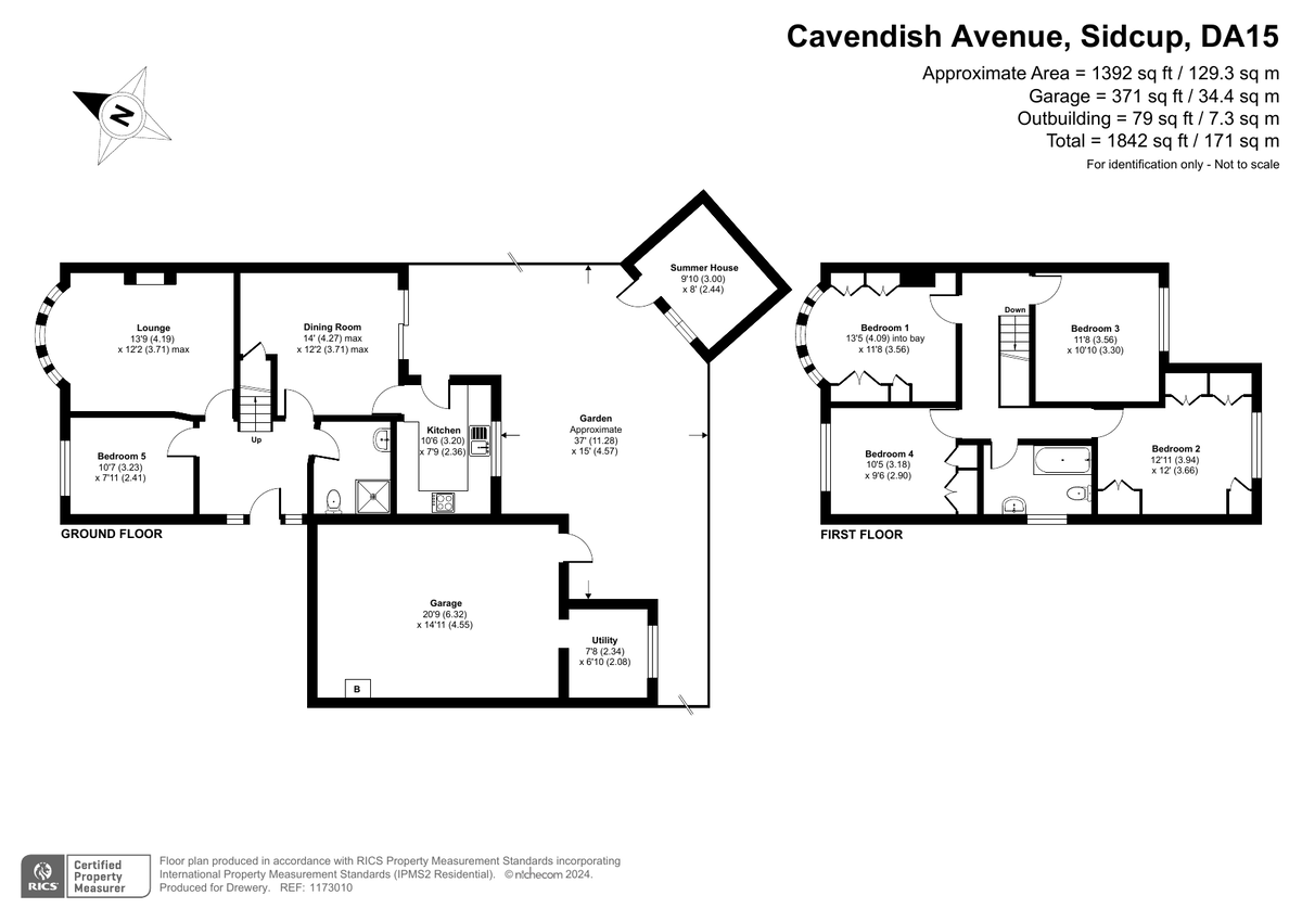 5 bed semi-detached house for sale in Cavendish Avenue, Sidcup - Property Floorplan