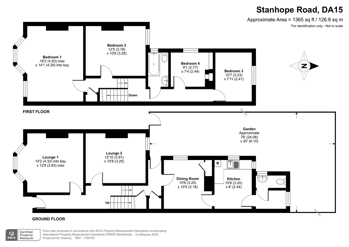 4 bed semi-detached house for sale in Stanhope Road, Sidcup - Property Floorplan