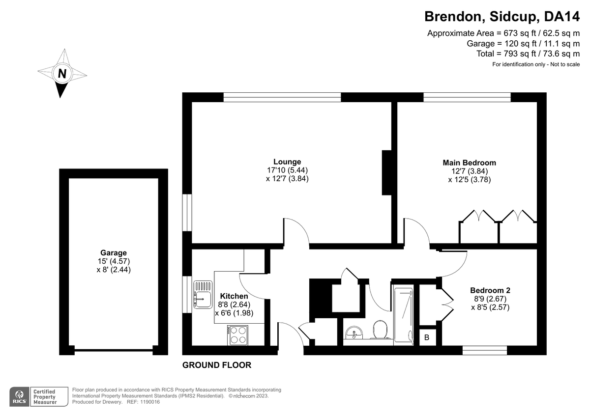 2 bed flat for sale in The Park, Sidcup - Property Floorplan