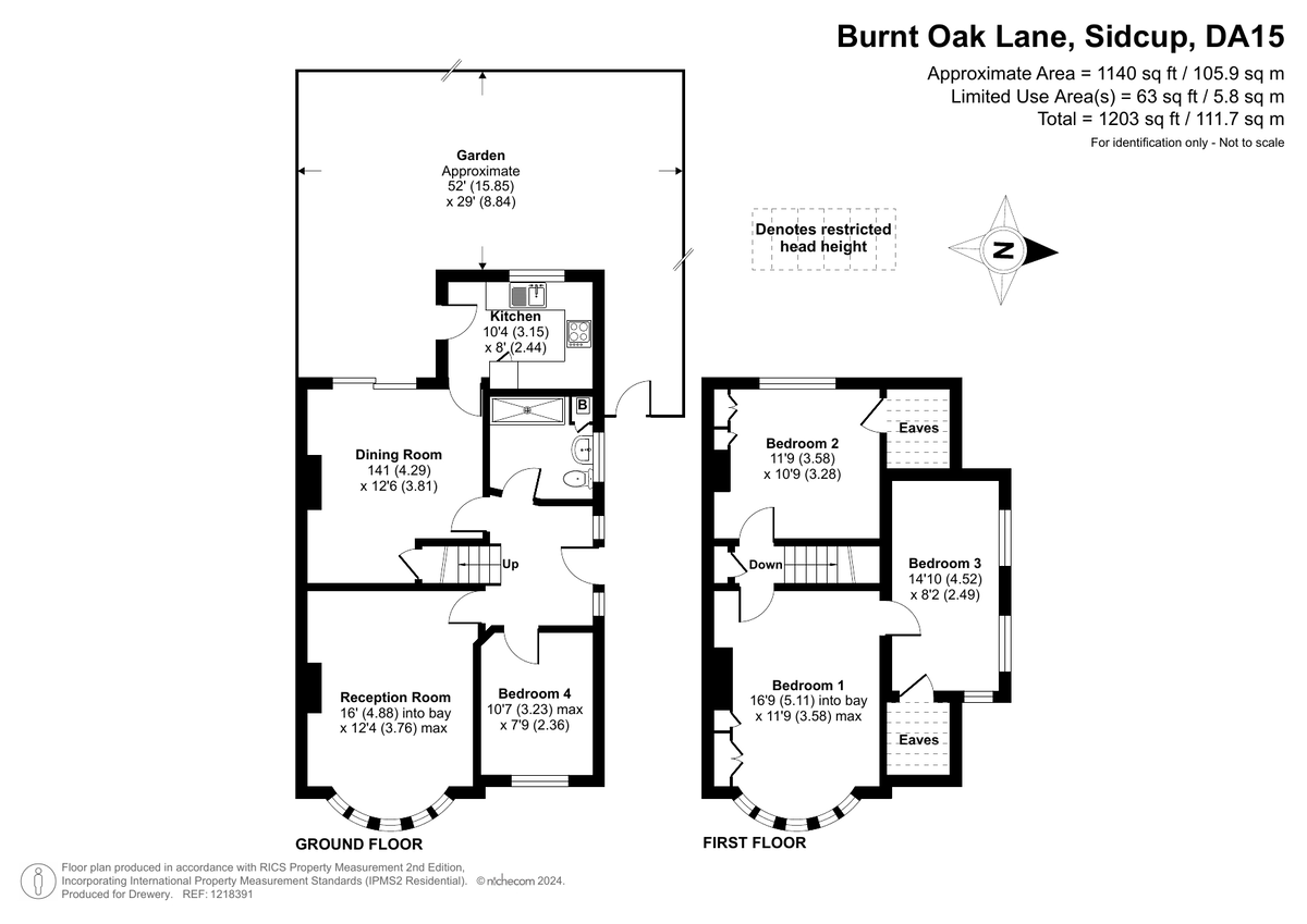 4 bed semi-detached house for sale in Burnt Oak Lane, Sidcup - Property Floorplan