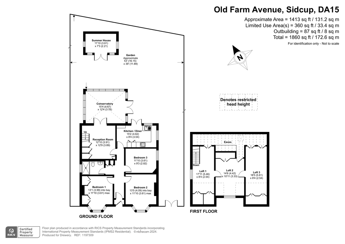 3 bed detached bungalow for sale in Old Farm Avenue, Sidcup - Property Floorplan