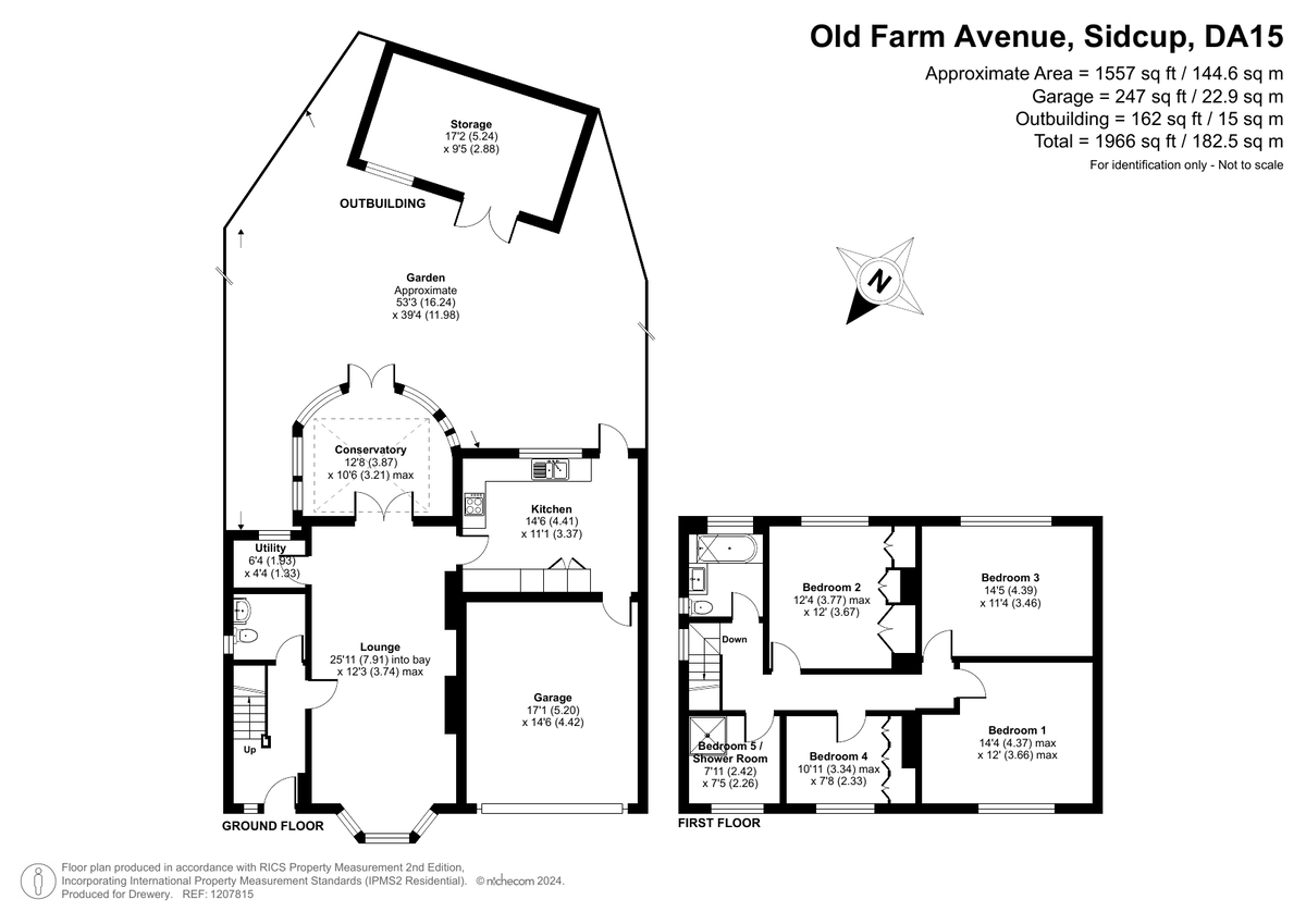 5 bed detached house for sale in Old Farm Avenue, Sidcup - Property Floorplan