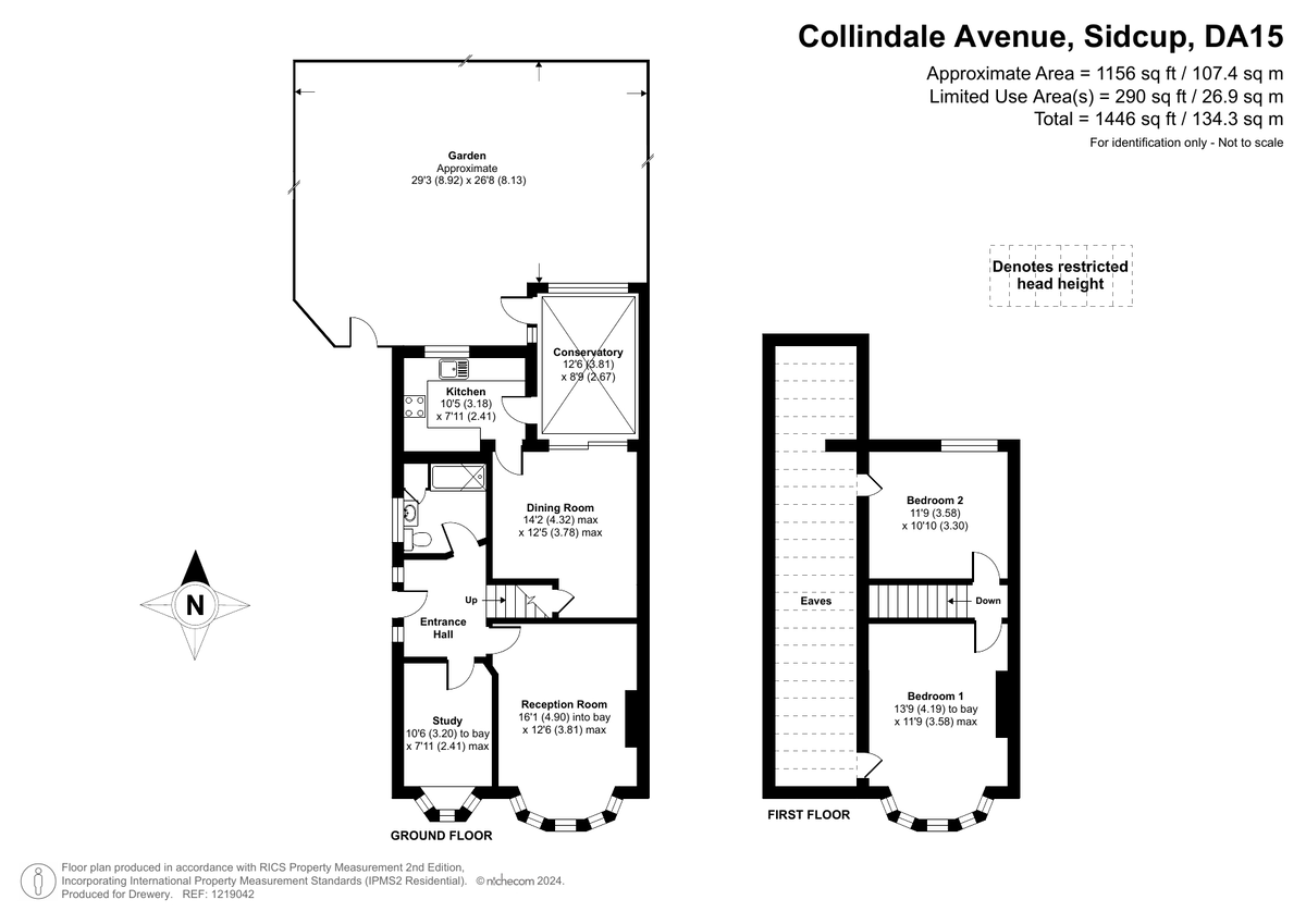 3 bed semi-detached house for sale in Collindale Avenue, Sidcup - Property Floorplan