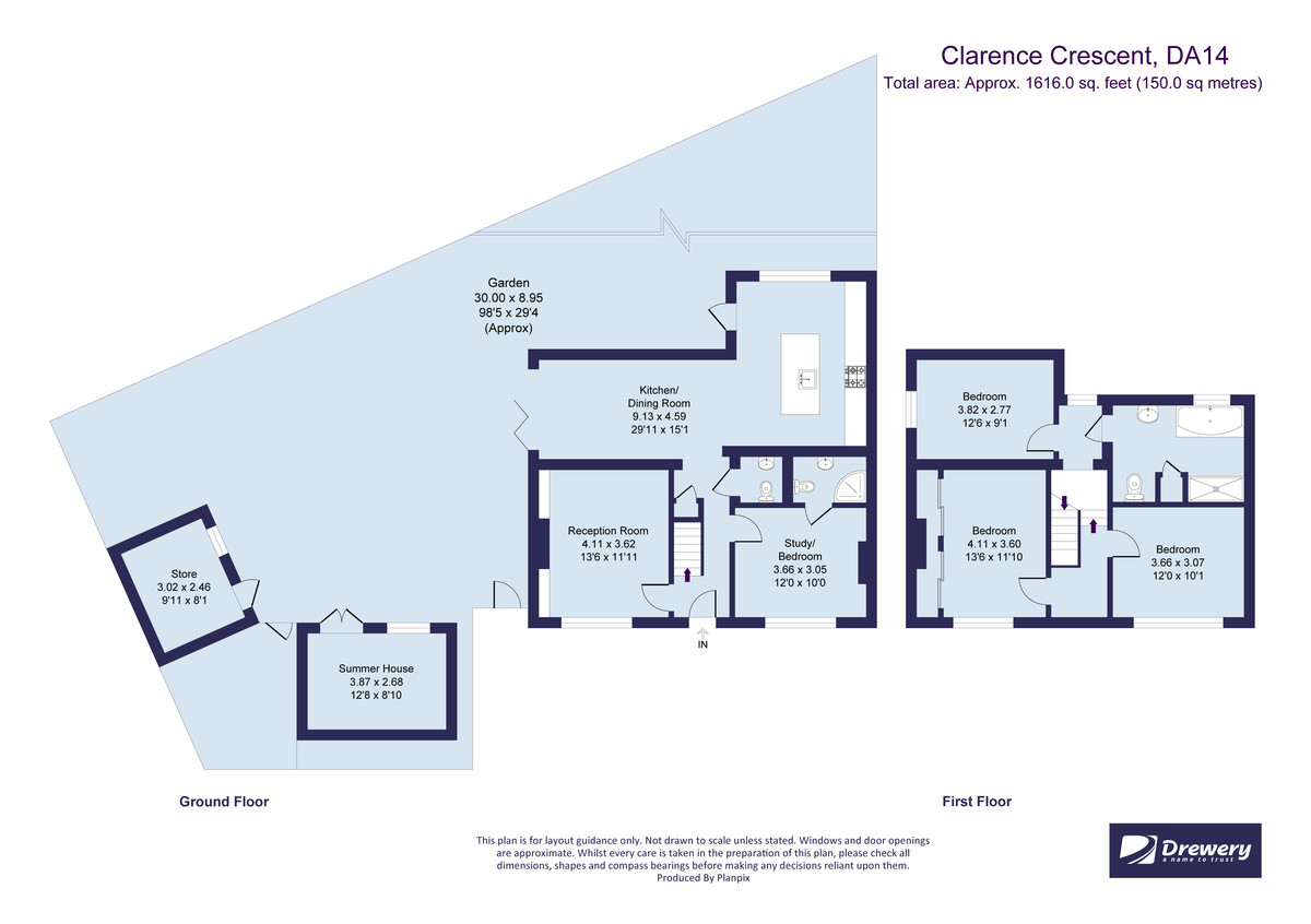 4 bed detached house for sale in Clarence Crescent, Sidcup, DA14 4DG - Property floorplan