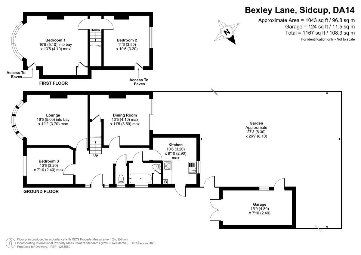3 bed semi-detached house for sale in Bexley Lane, Sidcup, DA14 4JW - Property floorplan