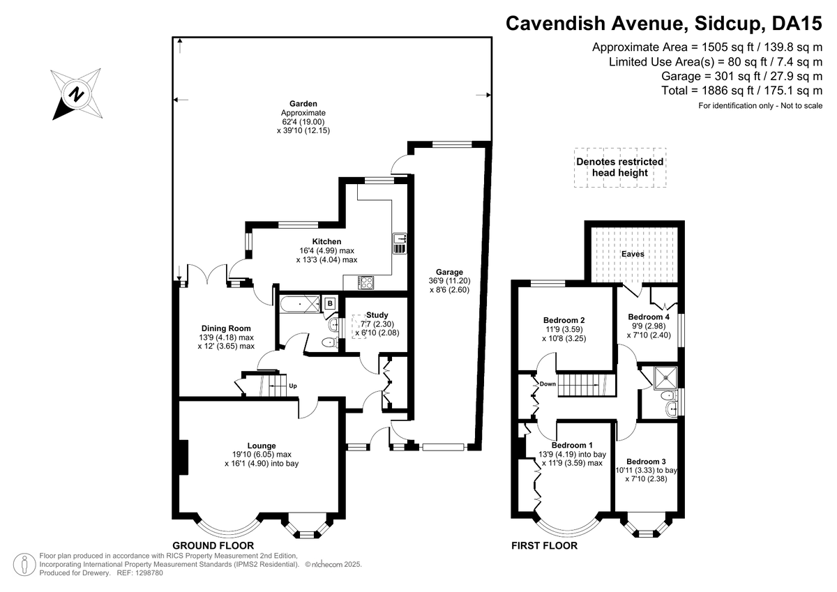 4 bed semi-detached house for sale in Cavendish Avenue, Sidcup, DA15 9EB - Property floorplan
