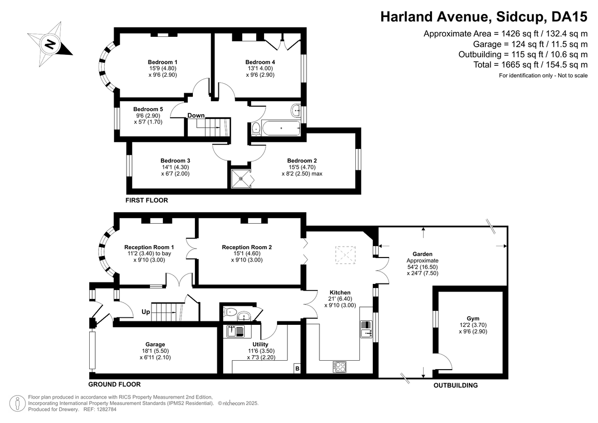 4 bed semi-detached house for sale in Harland Avenue, Sidcup, DA15 7PQ - Property floorplan