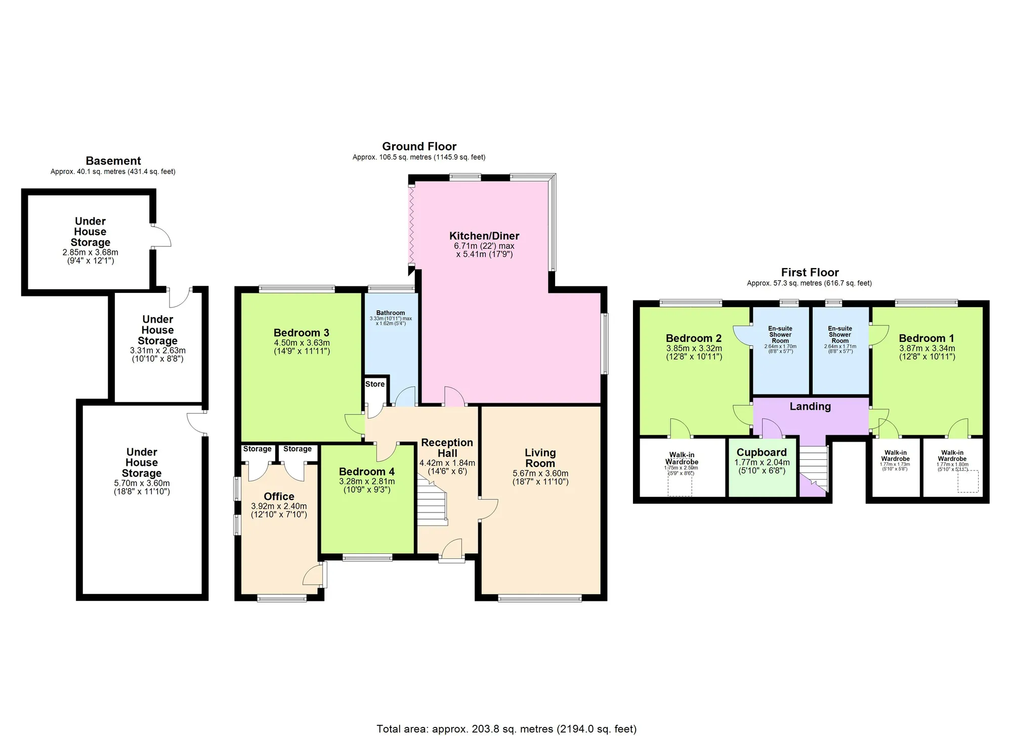 4 bed detached bungalow for sale in Anthea Road, Paignton - Property floorplan
