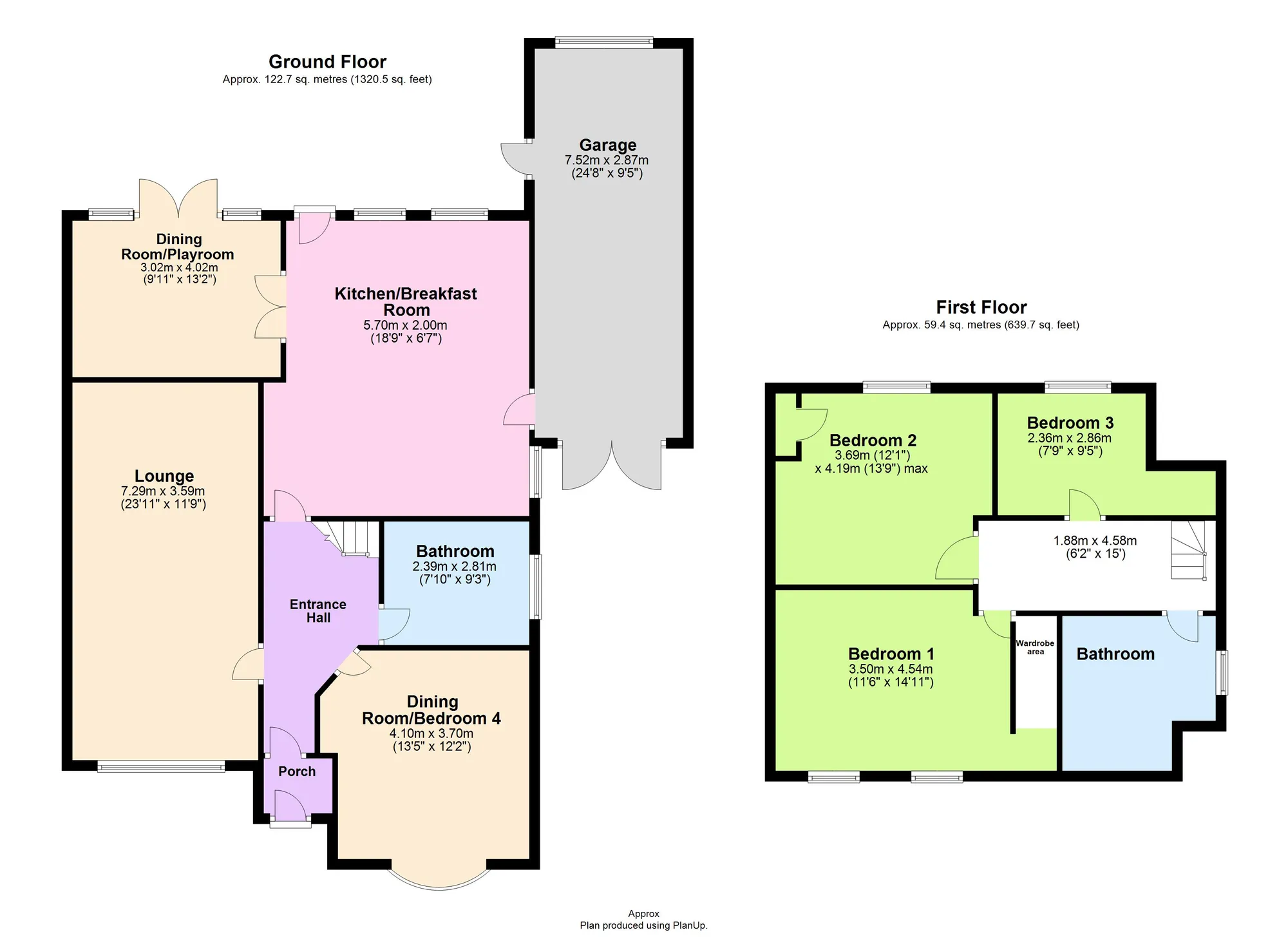 4 bed detached house for sale in Laura Grove, Paignton - Property floorplan
