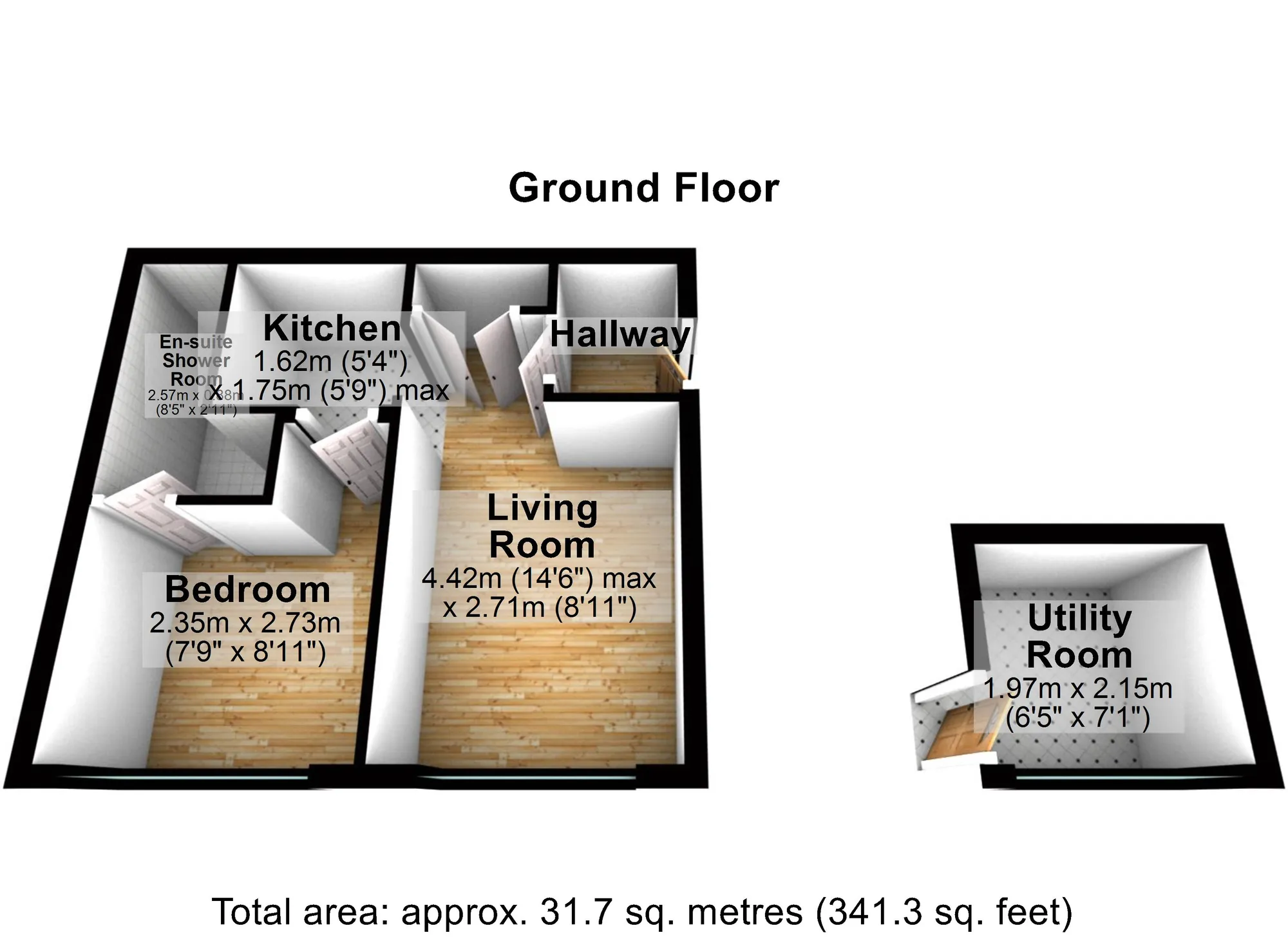 1 bed apartment to rent in New Road, Brixham - Property floorplan