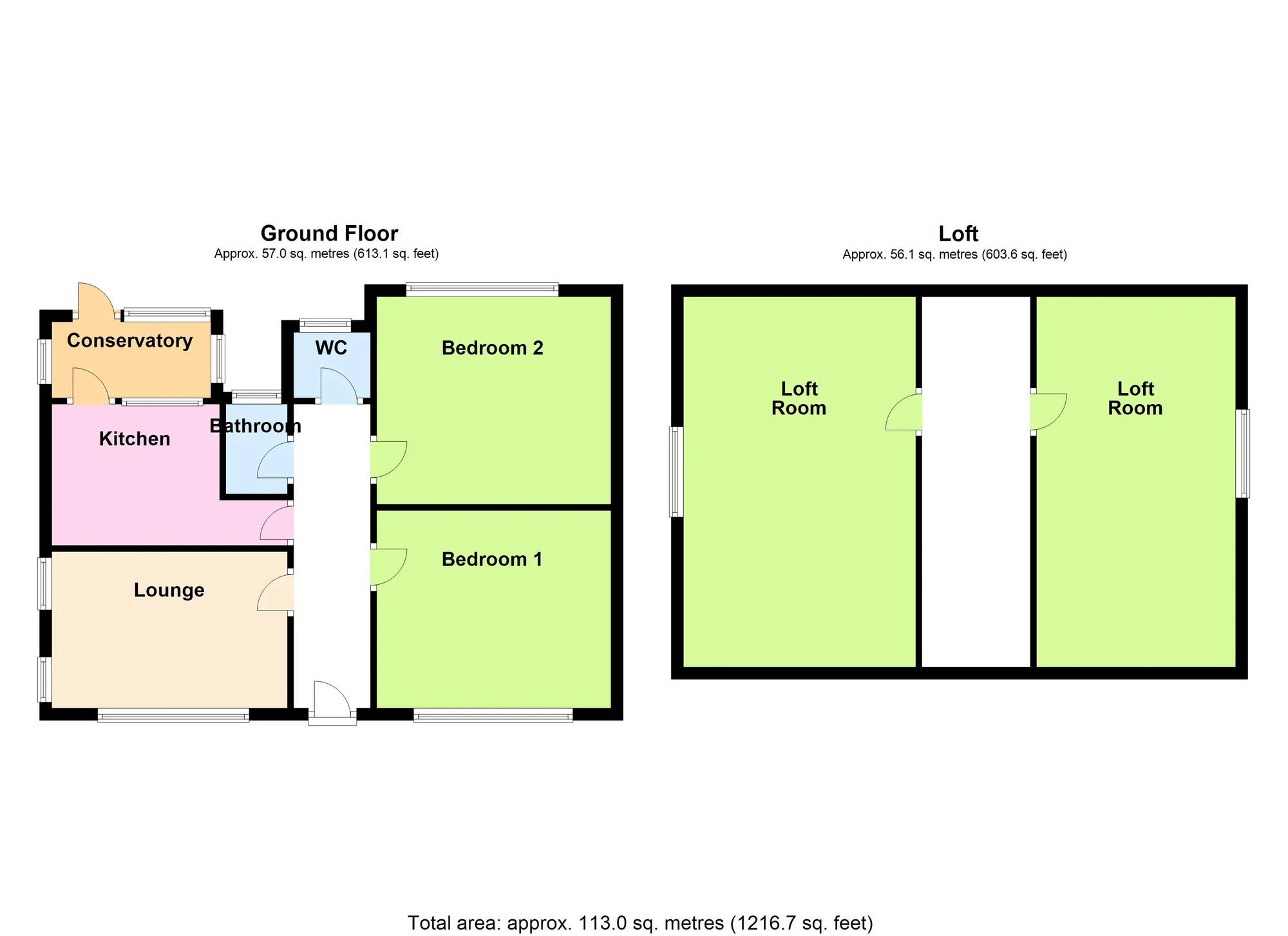 2 bed detached bungalow for sale in Lindthorpe Way, Brixham - Property floorplan