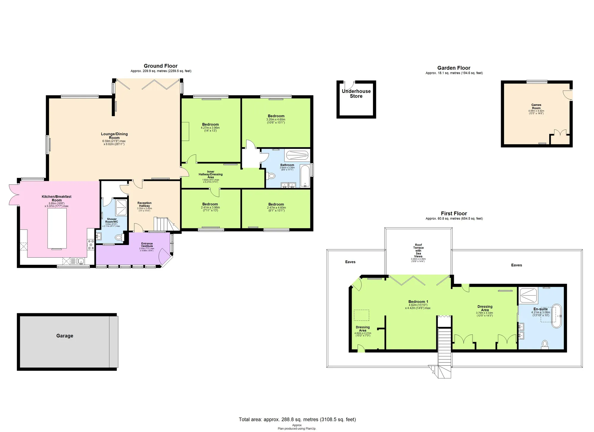 5 bed detached house for sale in Lydwell Road, Torquay - Property floorplan