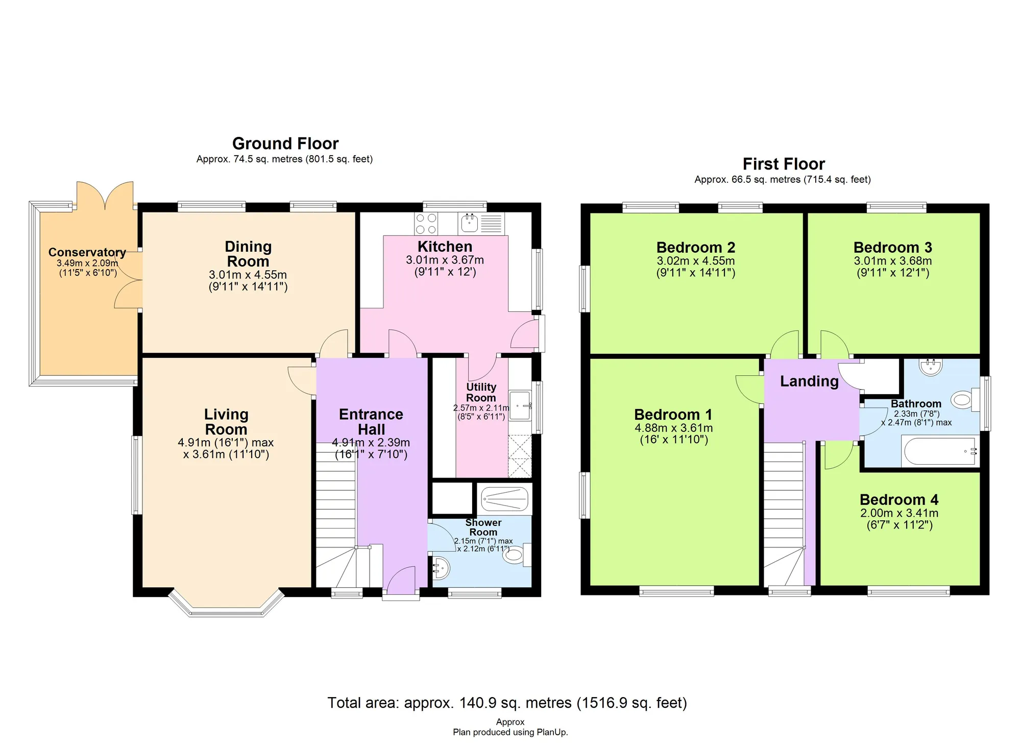 4 bed detached house for sale in Exeter Road, Teignmouth - Property floorplan