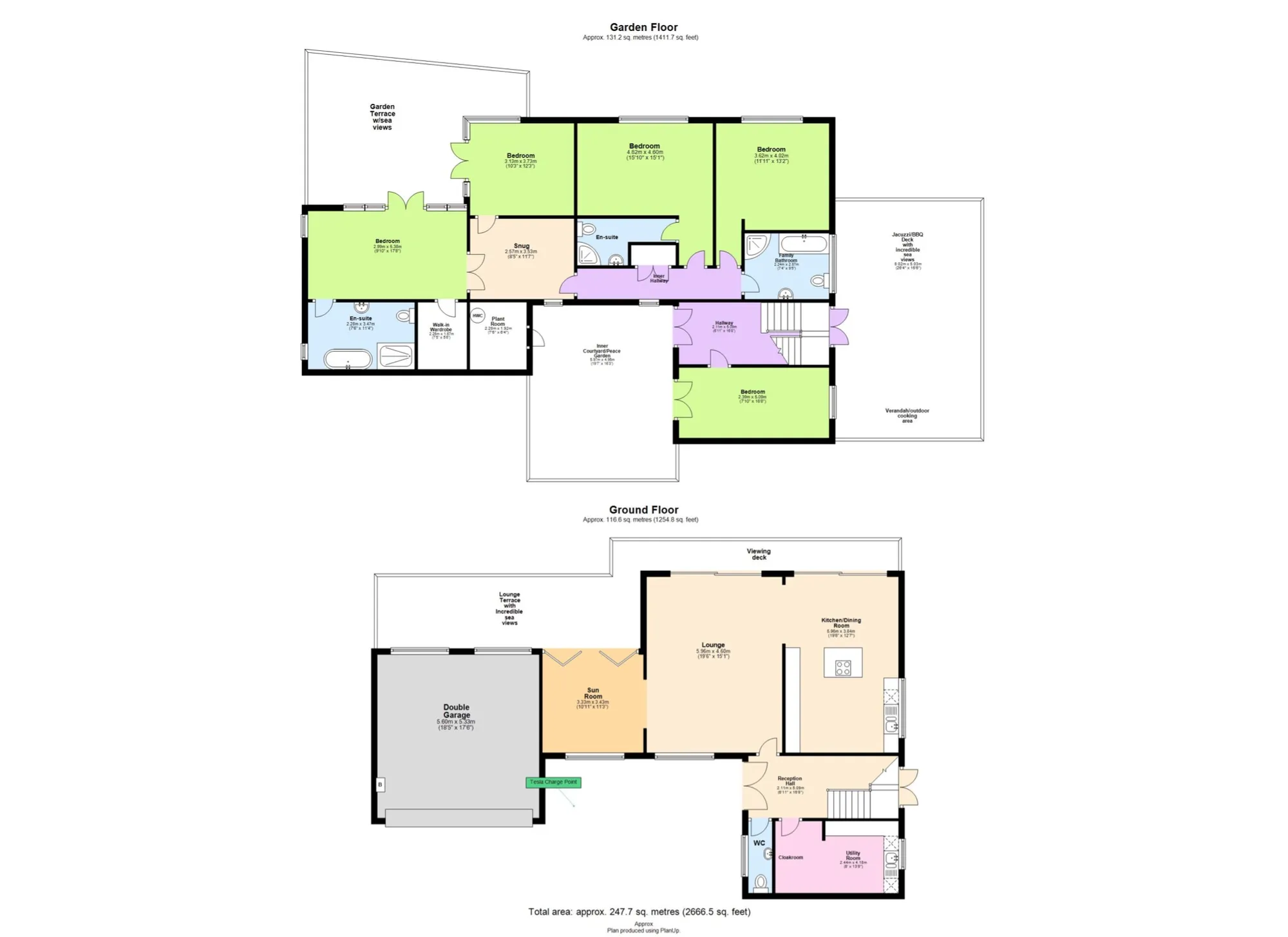 5 bed detached house for sale in Ilsham Marine Drive, Torquay - Property floorplan