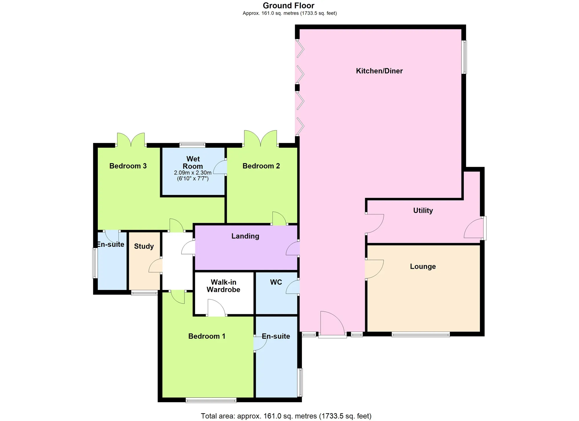 3 bed detached bungalow for sale in North Boundary Road, Brixham - Property floorplan