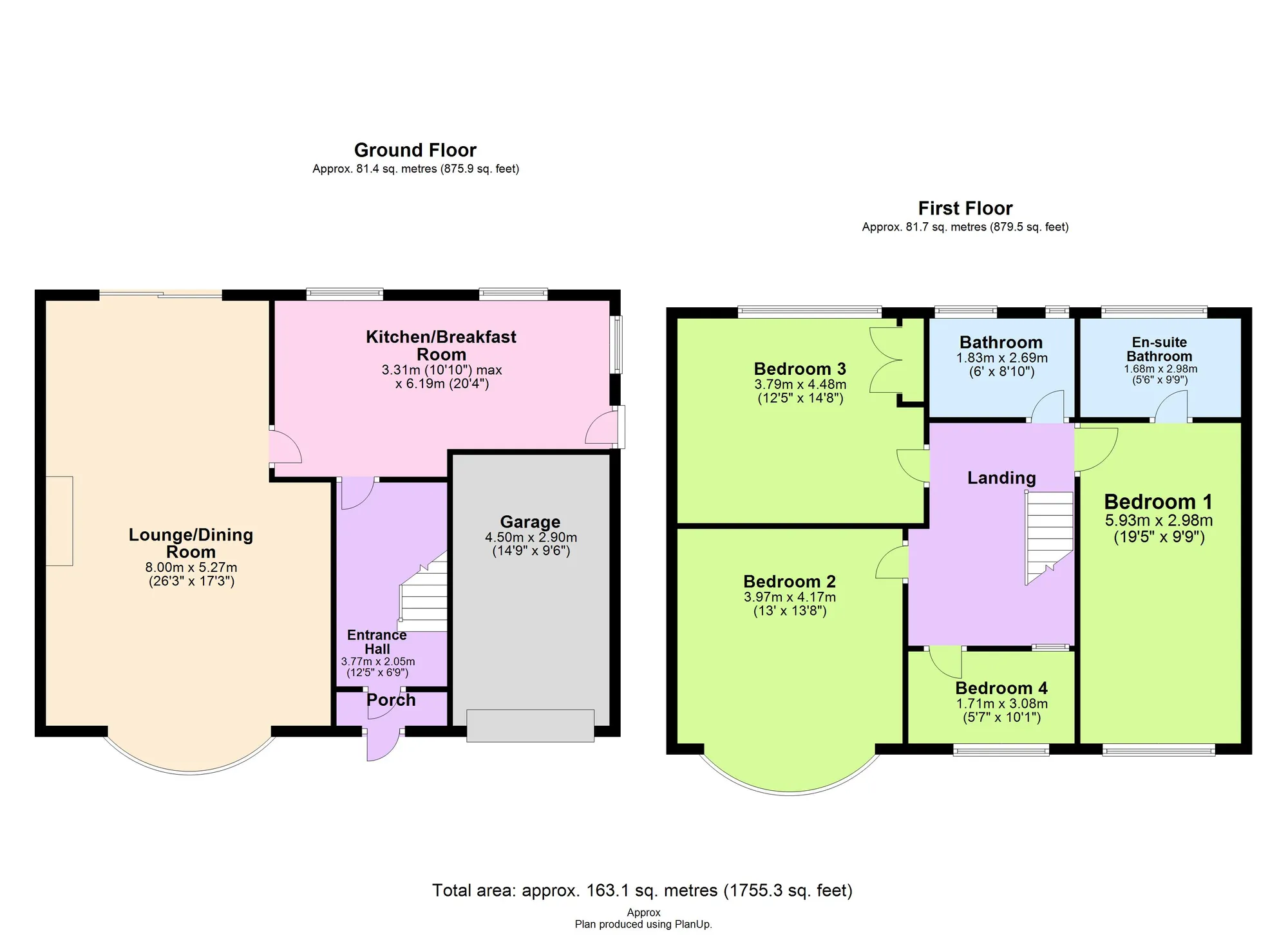 4 bed semi-detached house for sale in Occombe Valley Road, Paignton - Property floorplan