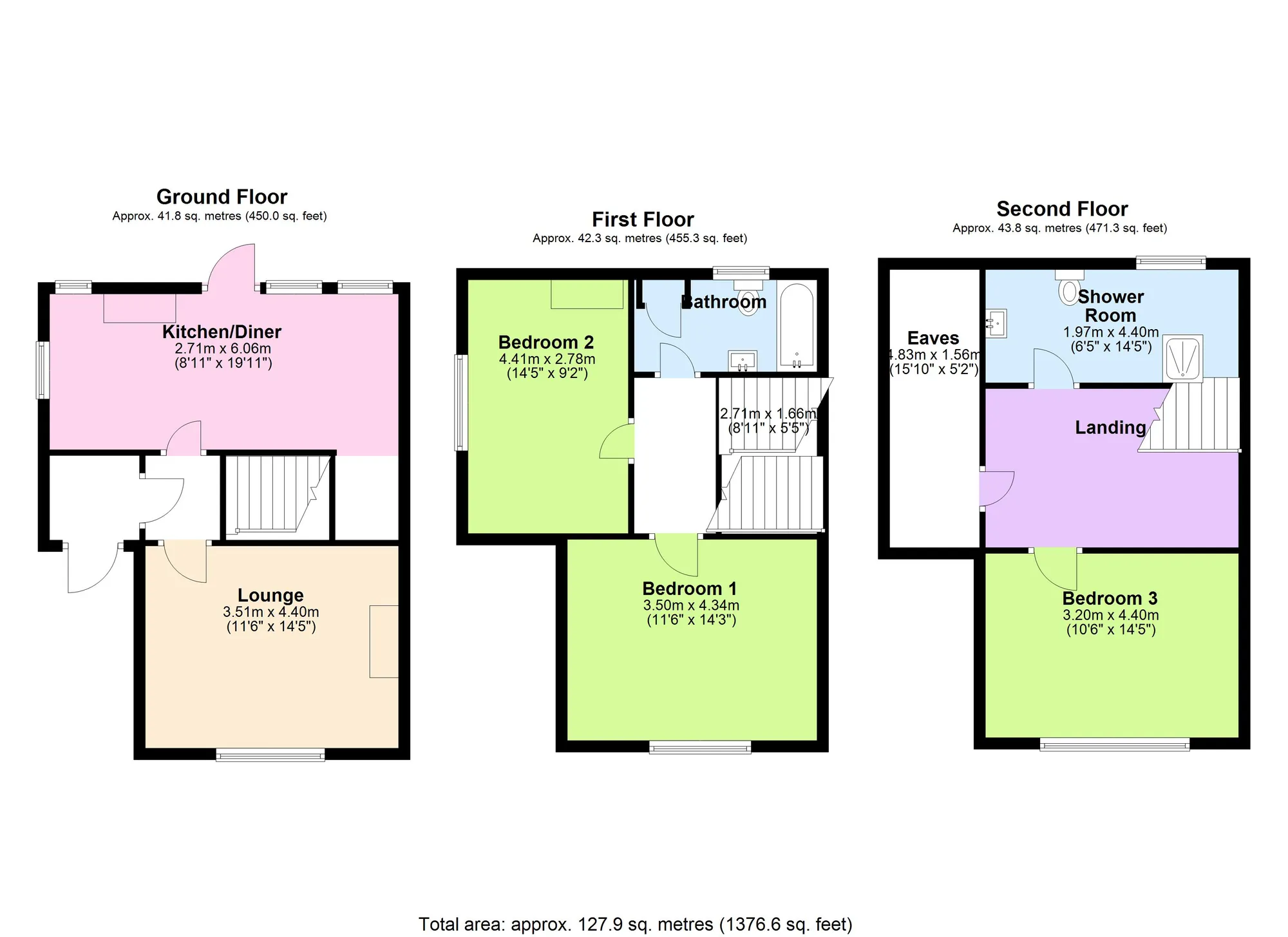 3 bed end of terrace house for sale in Ranscombe Road, Brixham - Property floorplan
