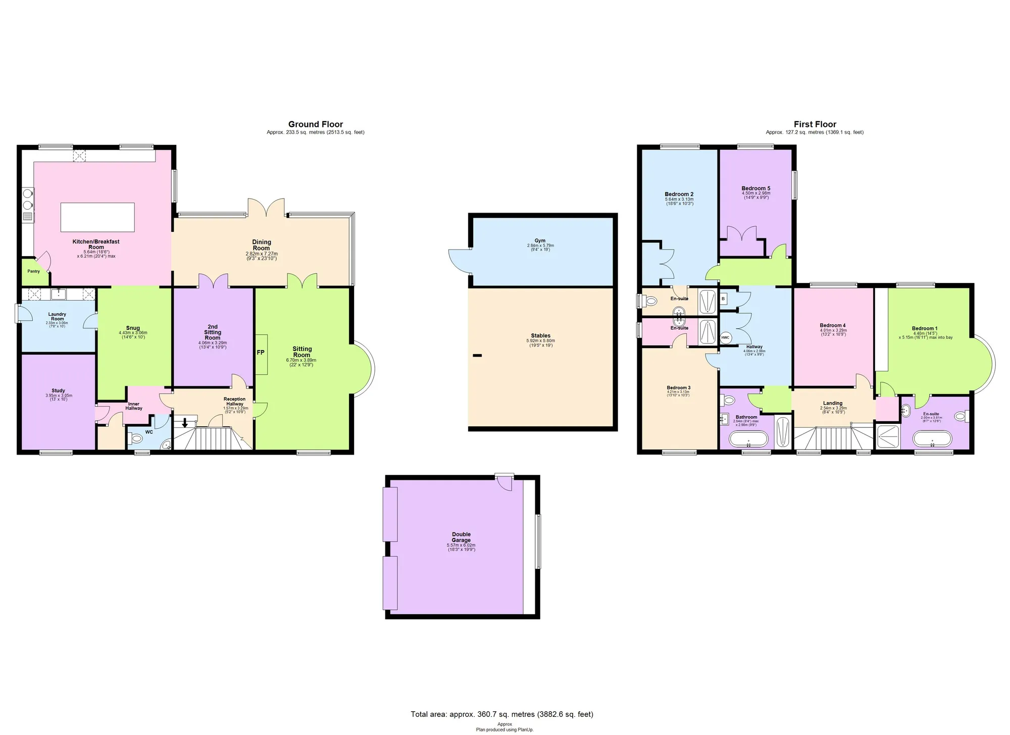 5 bed detached house for sale in Whilborough Road, Newton Abbot - Property floorplan