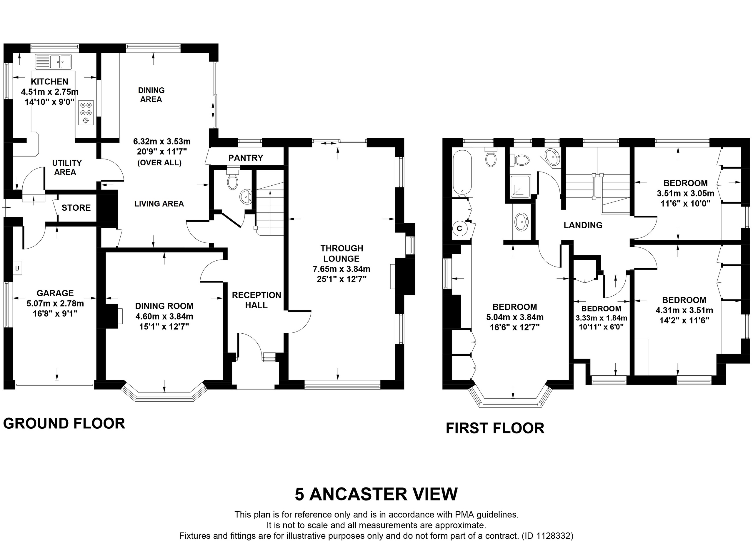 4 bed detached house for sale in Ancaster View, Leeds - Property floorplan