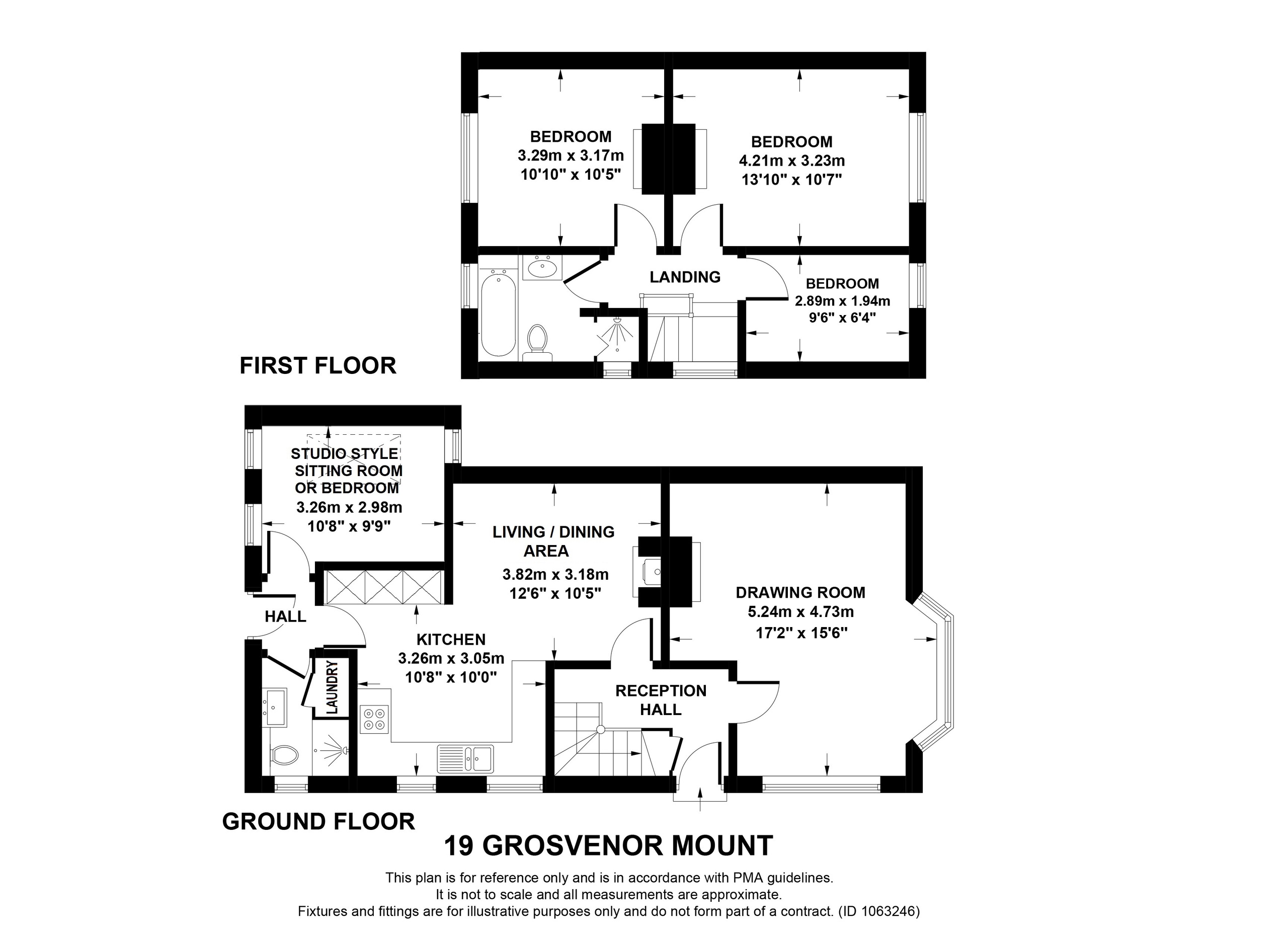 3 bed detached house for sale in Headingley Hill Conservation Area, Leeds - Property floorplan